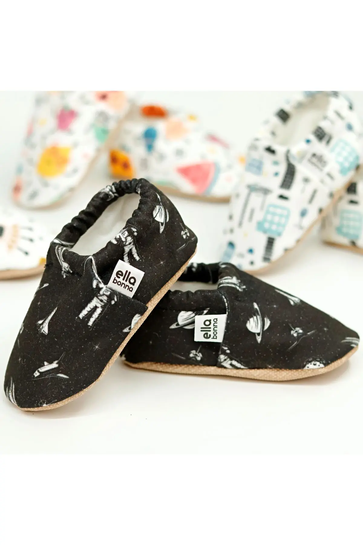 Kaydırmaz Taban Astronot Ve Uzay Bebek Patik, Ev Botu Terliği Kreş Ayakkabısı Panduf