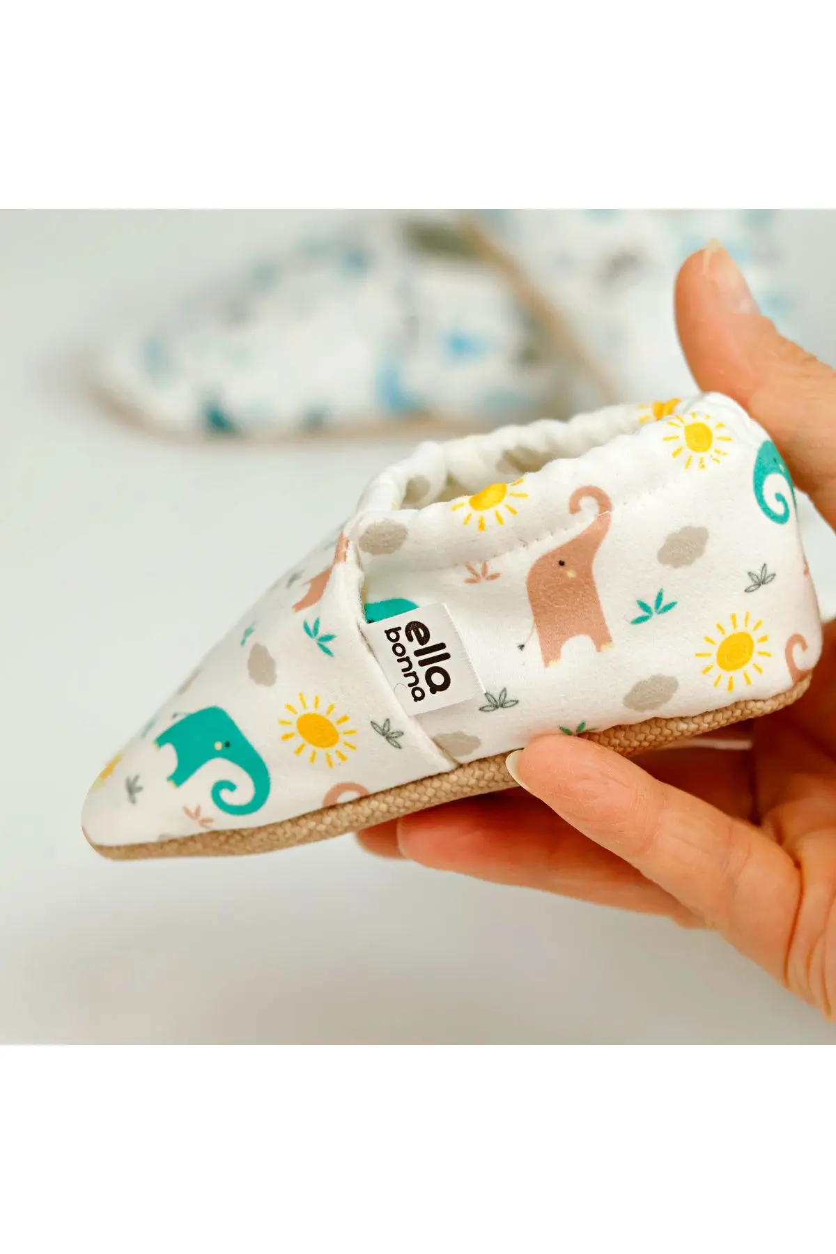 Kaydırmaz Taban Bebek Fil Bebek Patiği, Ev Botu Terliği Kreş Ayakkabısı Panduf