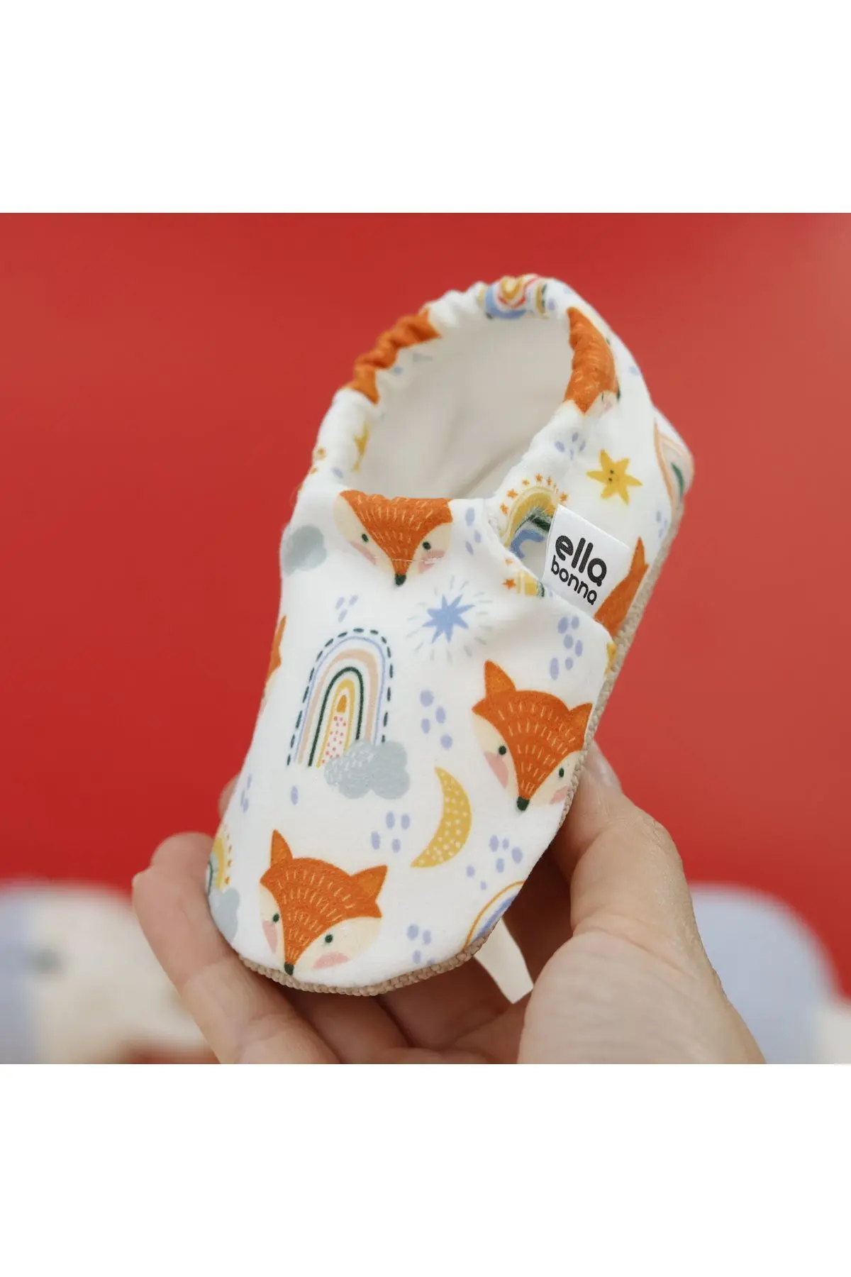 Kaydırmaz Taban Tilki Bebek Patik, Ev Botu Terliği Kreş Ayakkabısı Panduf