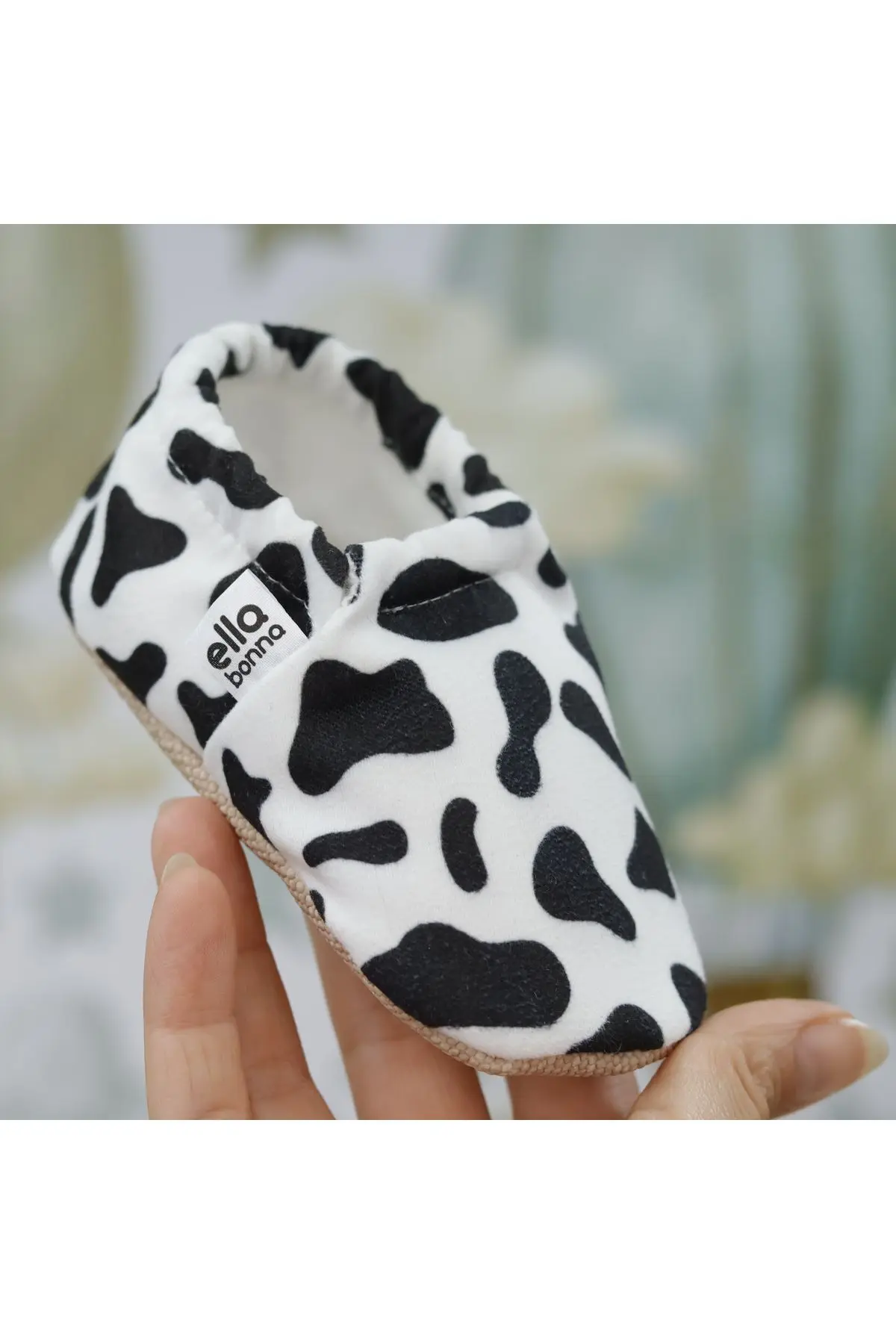 Kaydırmaz Taban Inekli Bebek Patiği, Ev Botu Terliği Kreş Ayakkabısı Panduf