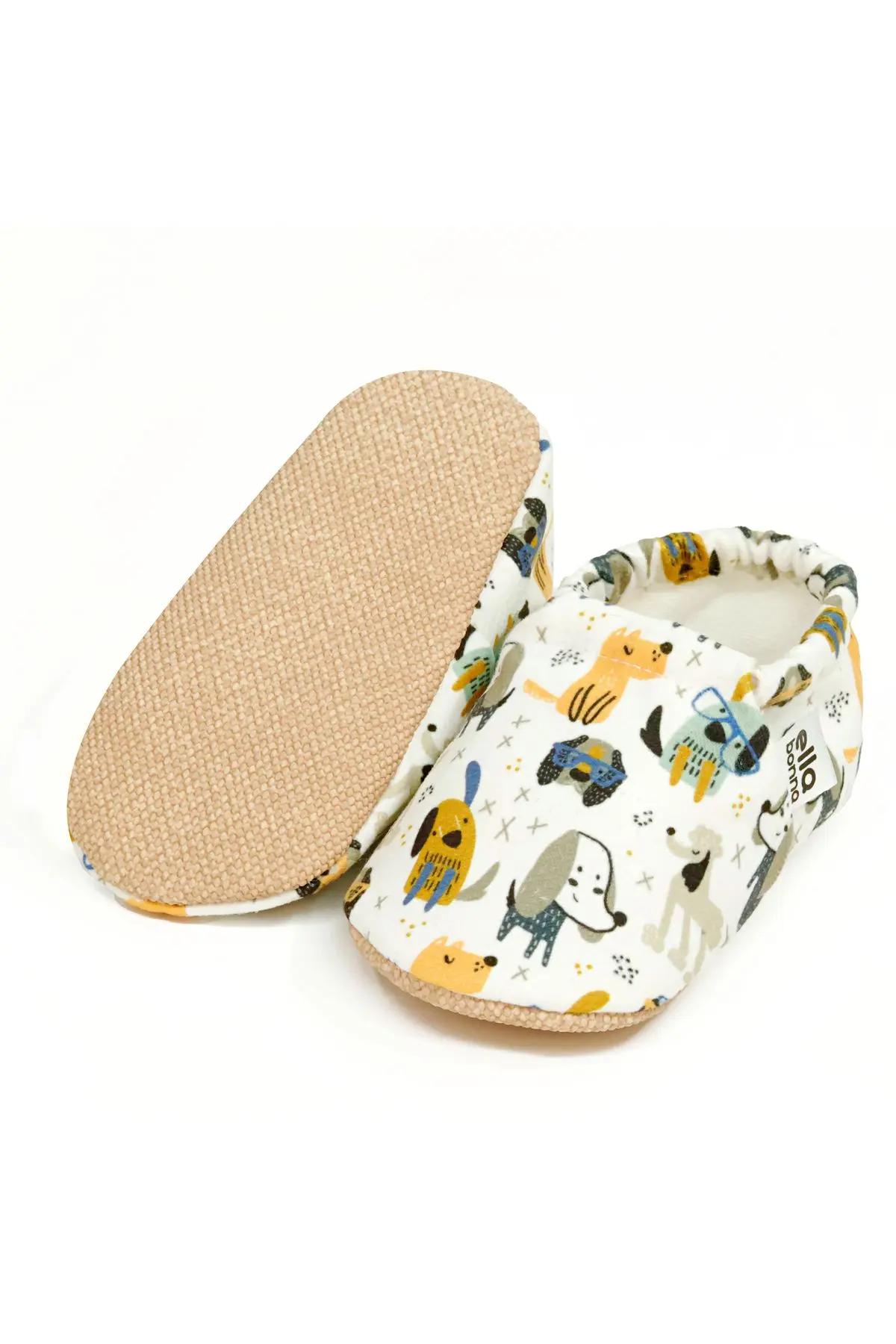 Kaydırmaz Taban Köpek Desenli Bebek Patik, Ev Botu Terliği Kreş Ayakkabısı Panduf