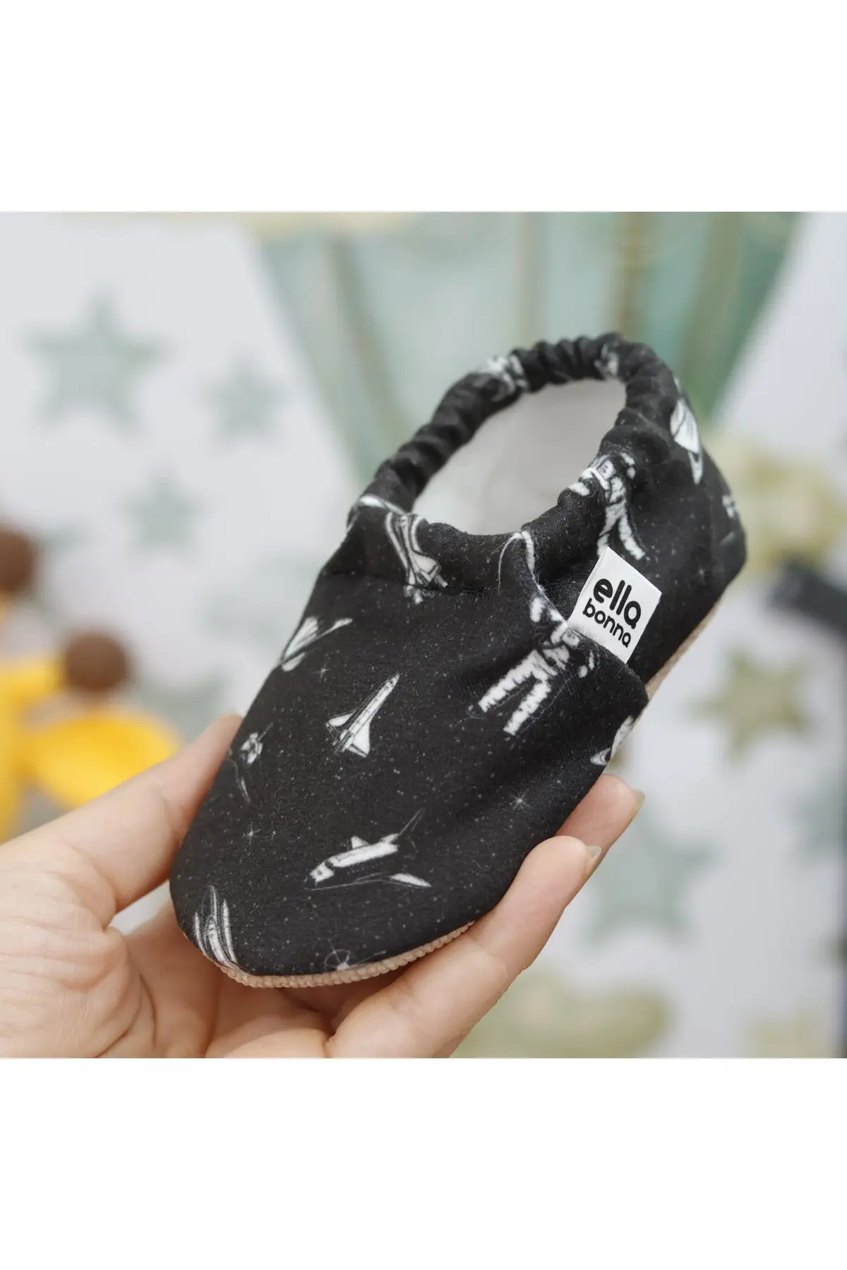 Kaydırmaz Taban Astronot Ve Uzay Bebek Patik, Ev Botu Terliği Kreş Ayakkabısı Panduf