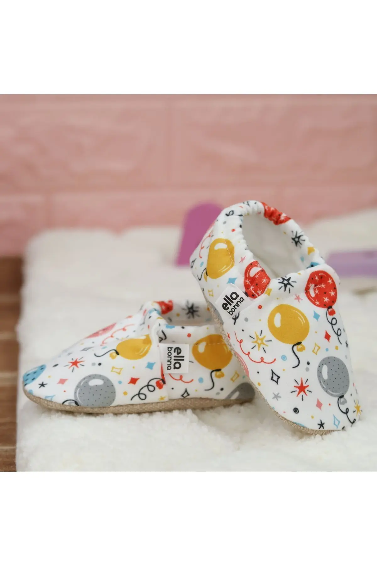 Kaydırmaz Taban Balonlar Bebek Patik, Ev Botu Terliği Kreş Ayakkabısı Panduf