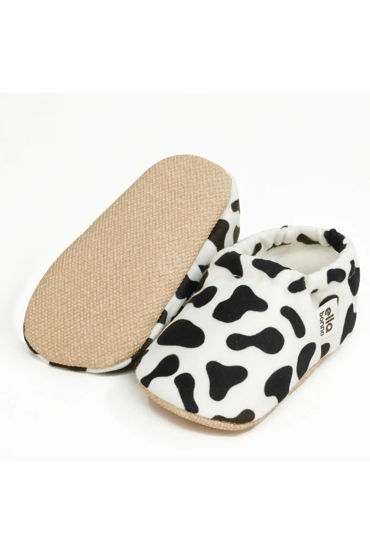 Kaydırmaz Taban Inekli Bebek Patiği, Ev Botu Terliği Kreş Ayakkabısı Panduf