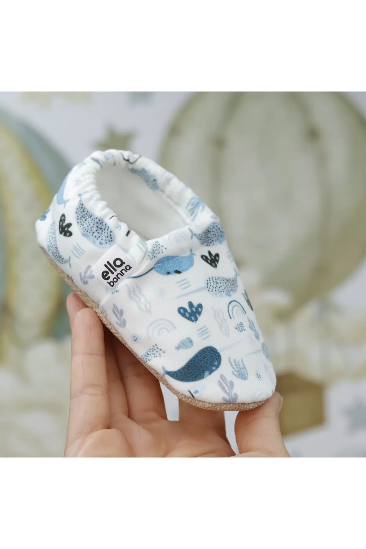 Kaydırmaz Taban Unicorn Balık Bebek Patik, Ev Botu Terliği Kreş Ayakkabısı Panduf