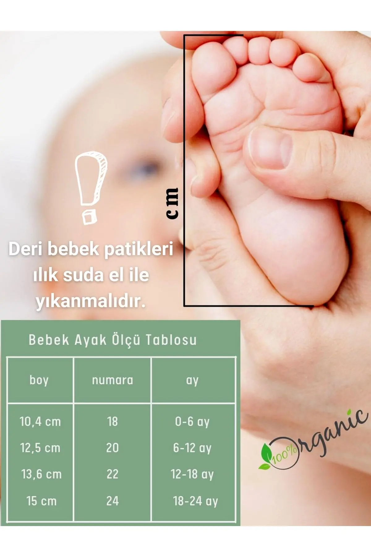 Organik Deri Bebek Ayakkabısı Unisex Yeni Sezon