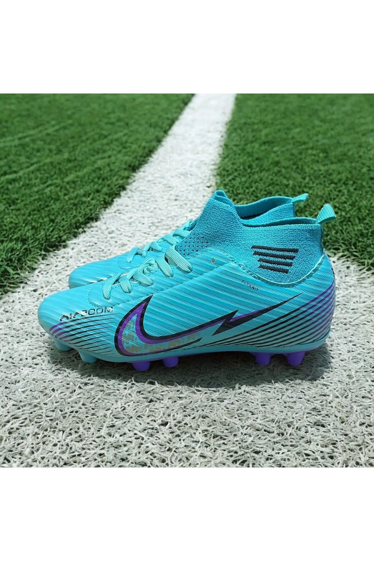 Air Laliga çocuk krampon prof futbol ayakkabısı halı saha ayakkabısı çoraplı krampon