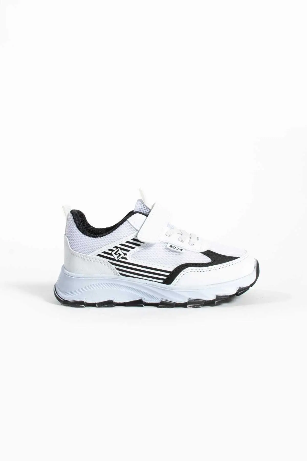 Unisex Çocuk Cırtlı  lastikli Rahat Günlük Sneaker anorak  Spor Ayakkabı hafif poli taban