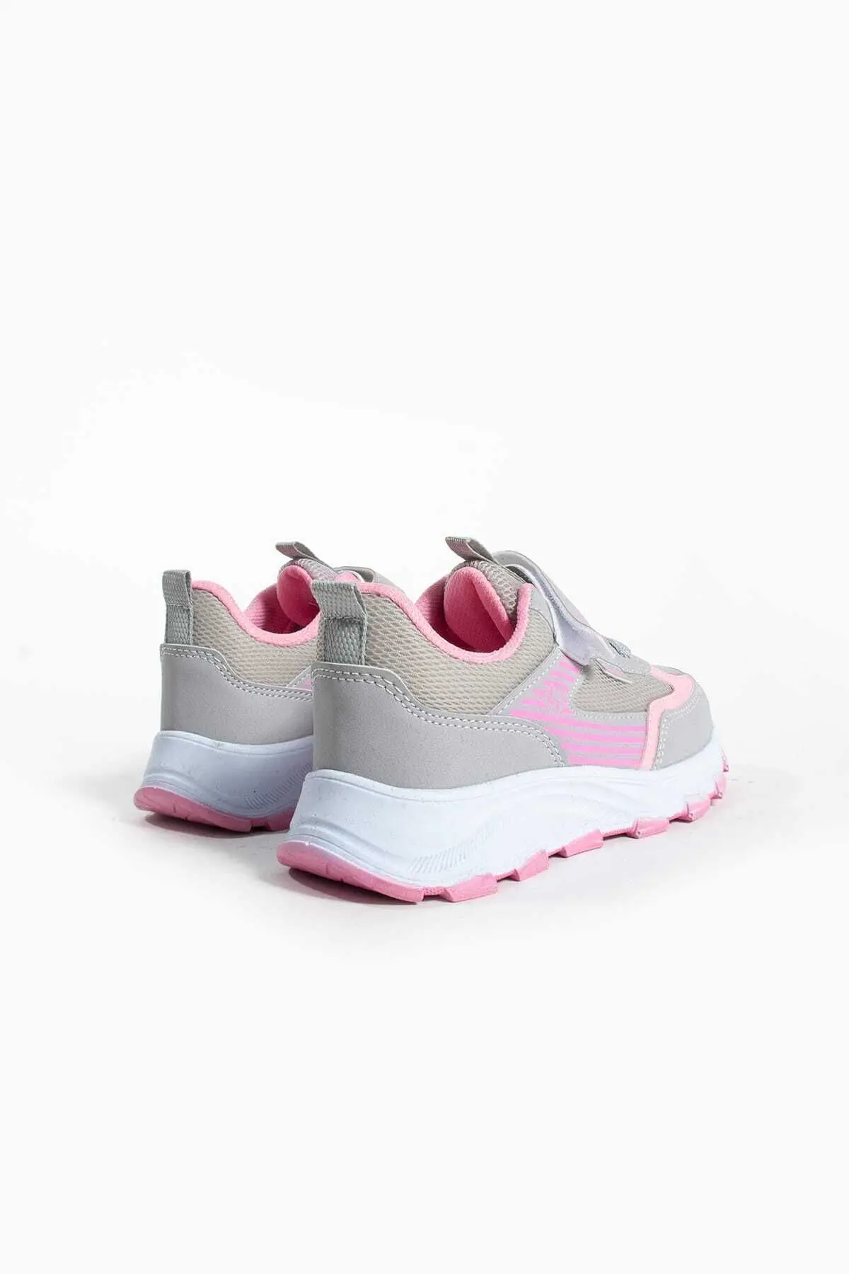 Unisex Çocuk Cırtlı  lastikli Rahat Günlük Sneaker anorak  Spor Ayakkabı hafif poli taban