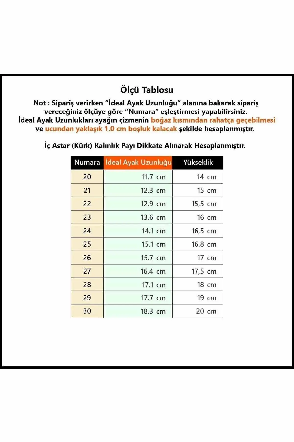 Çocuk Yağmur Çizmesi İçi Kürklü
