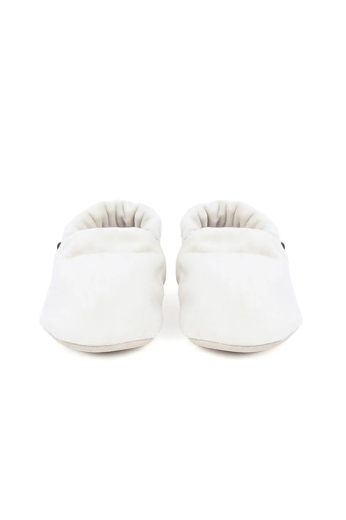 Kadife Krem Bebek Patik