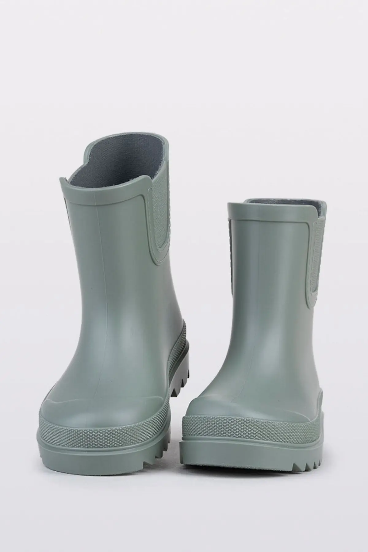 Tokıo Verde Green Mat Yeşil Unısex Çocuk Yarım Yağmur Çizmesi
