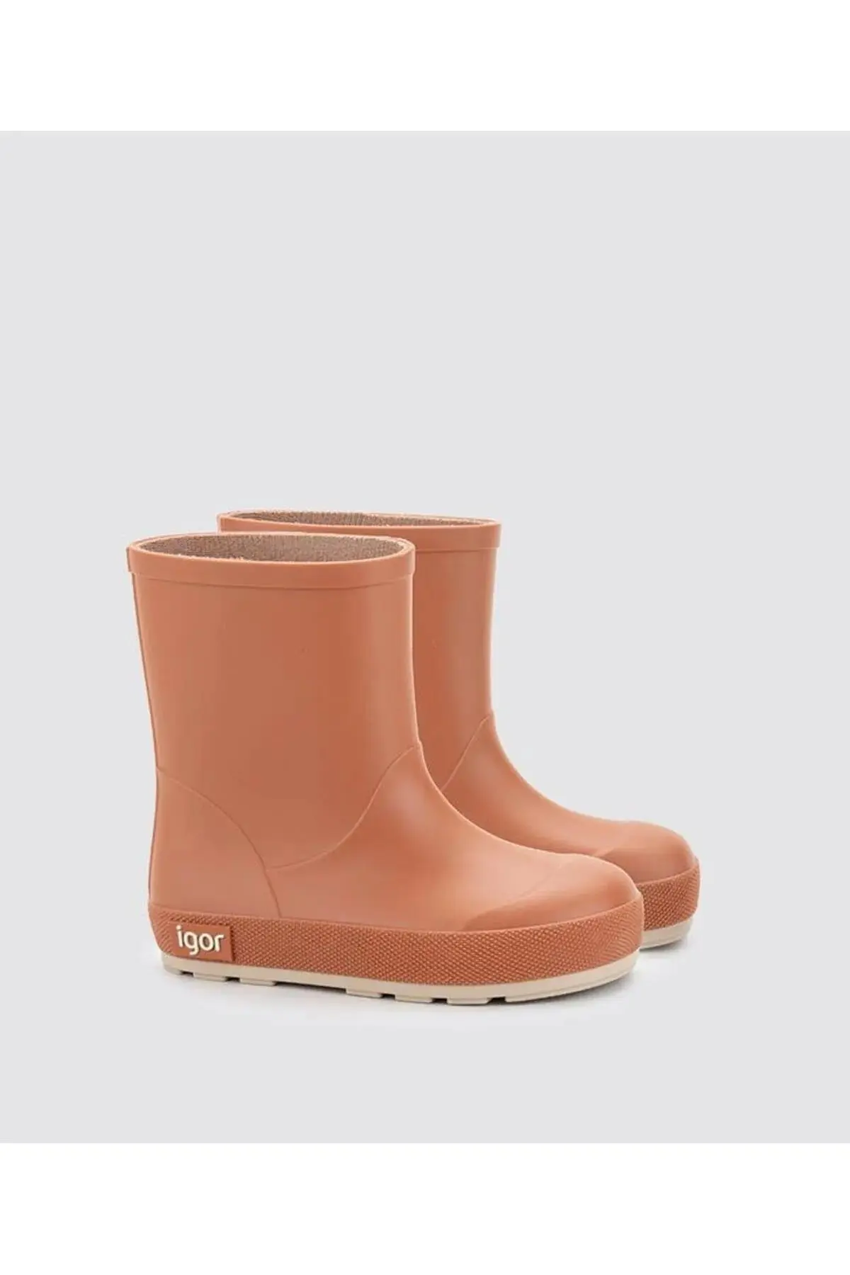 W10291 Yogi Igor Marka Unisex Çocuk Yağmur Çizmesi Kiremit Rengi