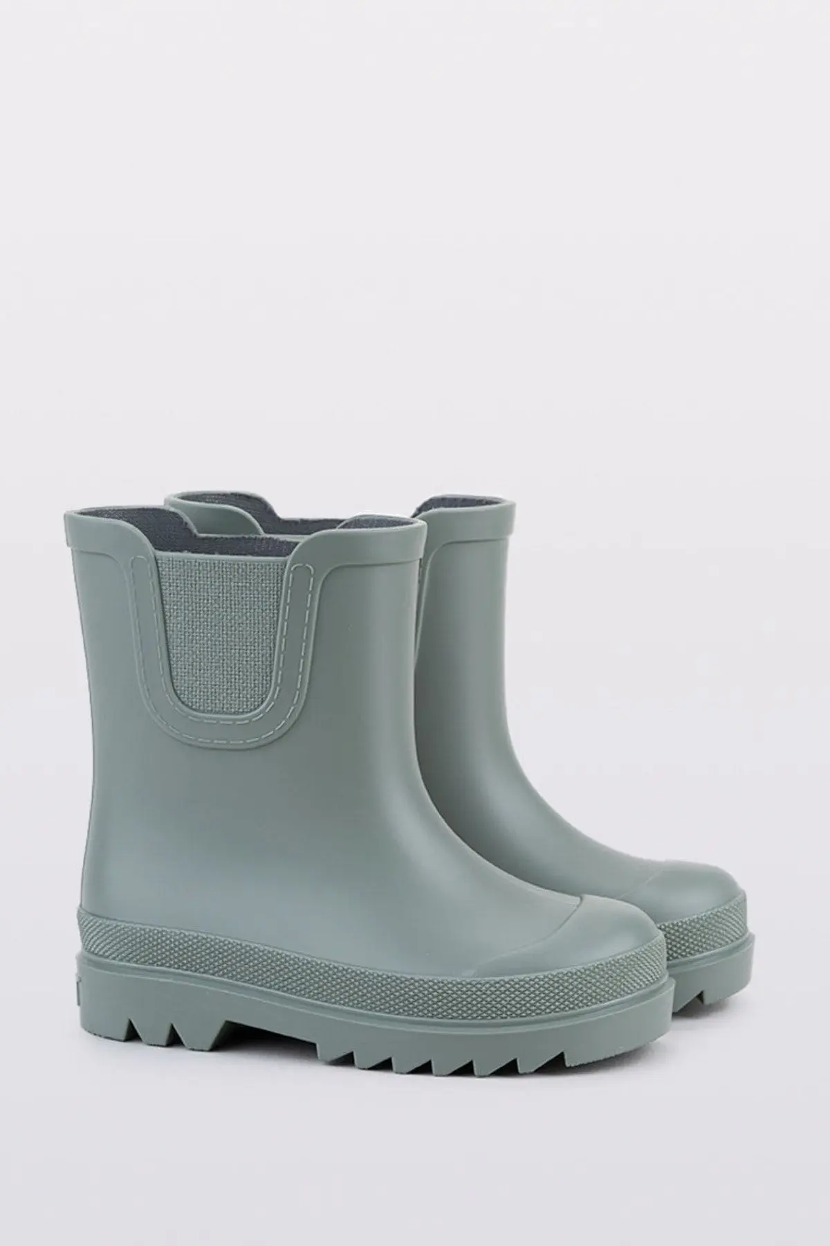 Tokıo Verde Green Mat Yeşil Unısex Çocuk Yarım Yağmur Çizmesi