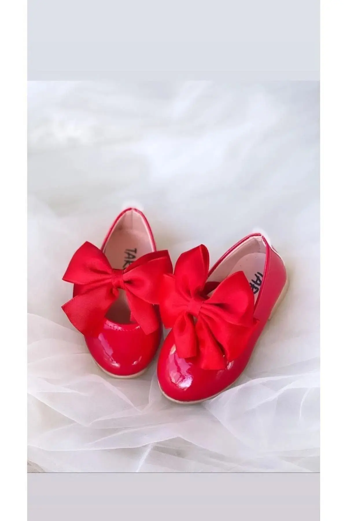 STELLA BUTİK Kız Çocuk Fiyonklu Babet Ayakkabı