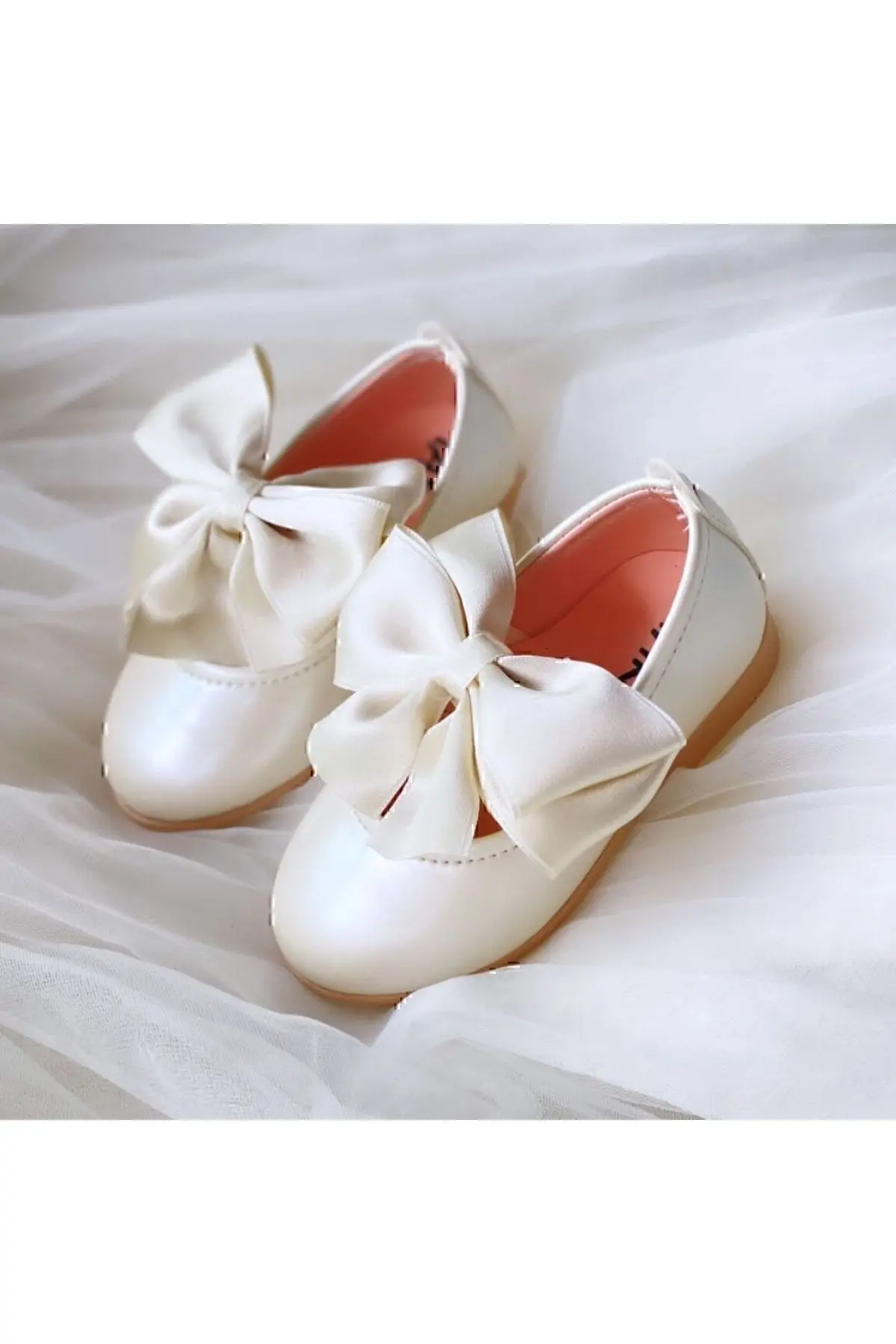 Kız Çocuk Fiyonklu Babet Ayakkabı