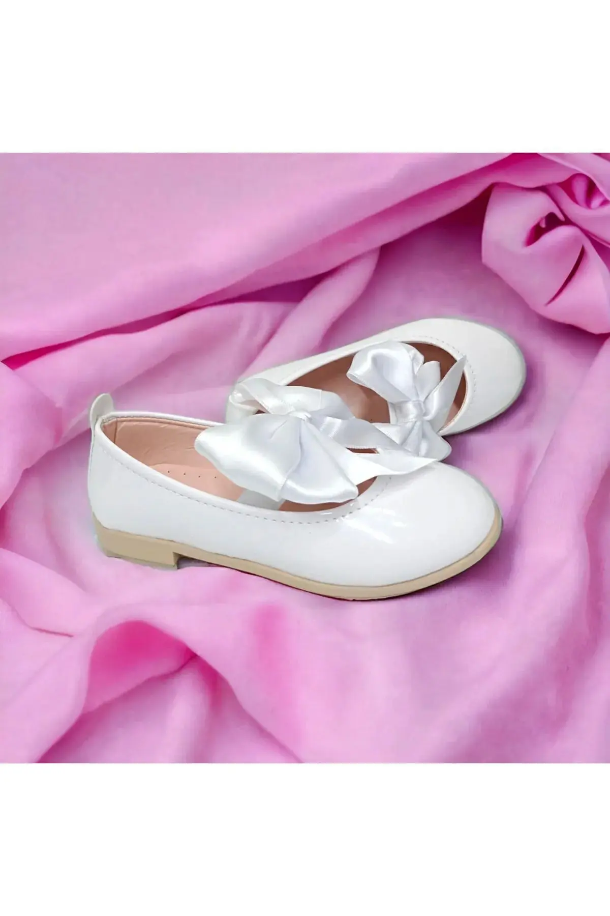Kız Çocuk Fiyonklu Babet Ayakkabı