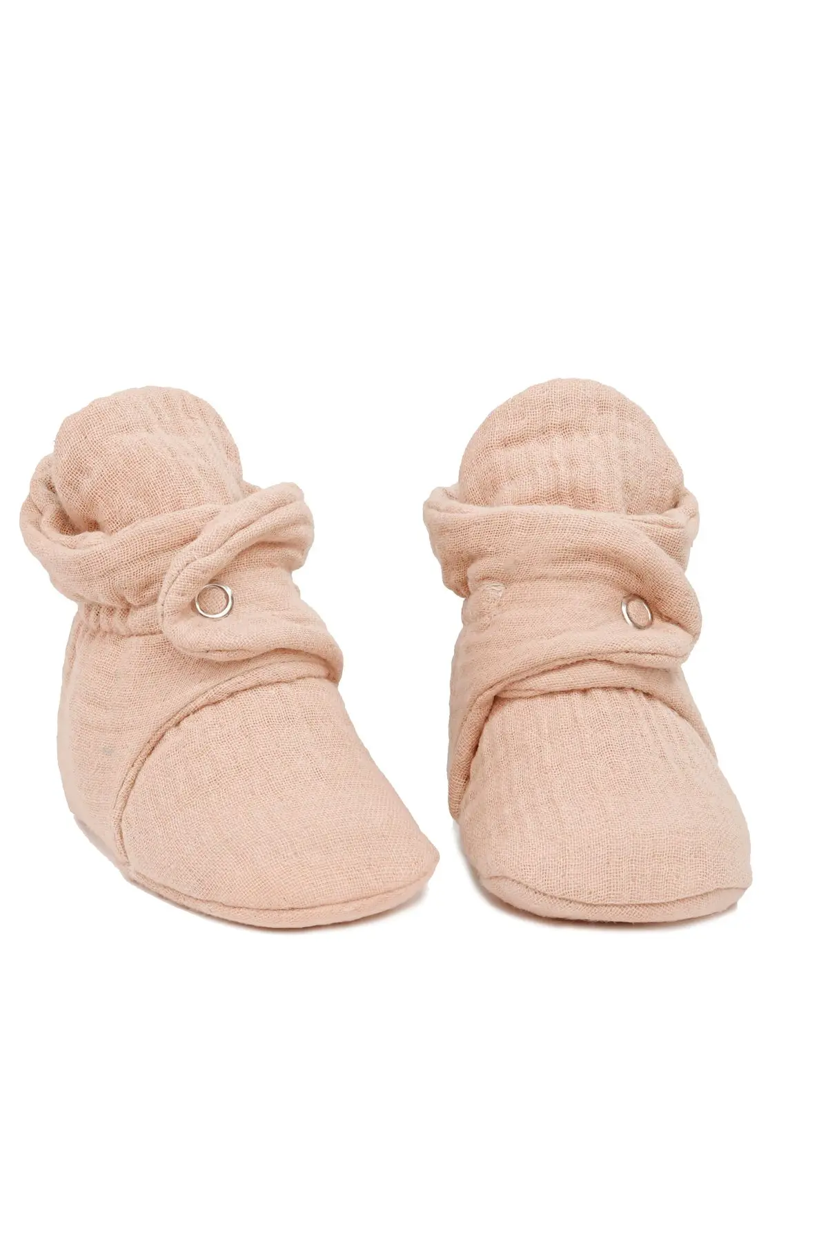 Organik Pamuk Müslin Bebek Patiği, Yenidoğan Pandufu, Krem,Bej 2'li Paket