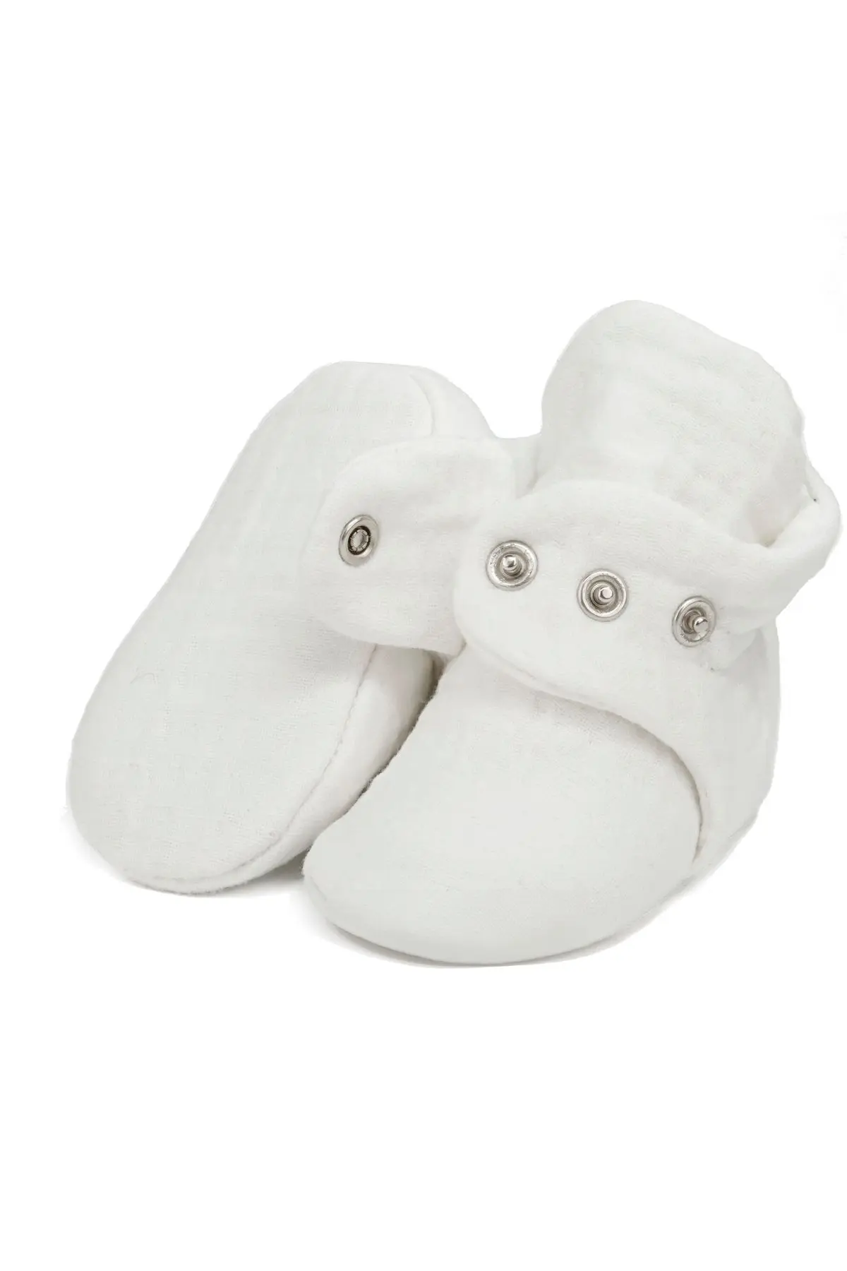 Organik Pamuk Müslin Bebek Patiği, Yenidoğan Pandufu,krem