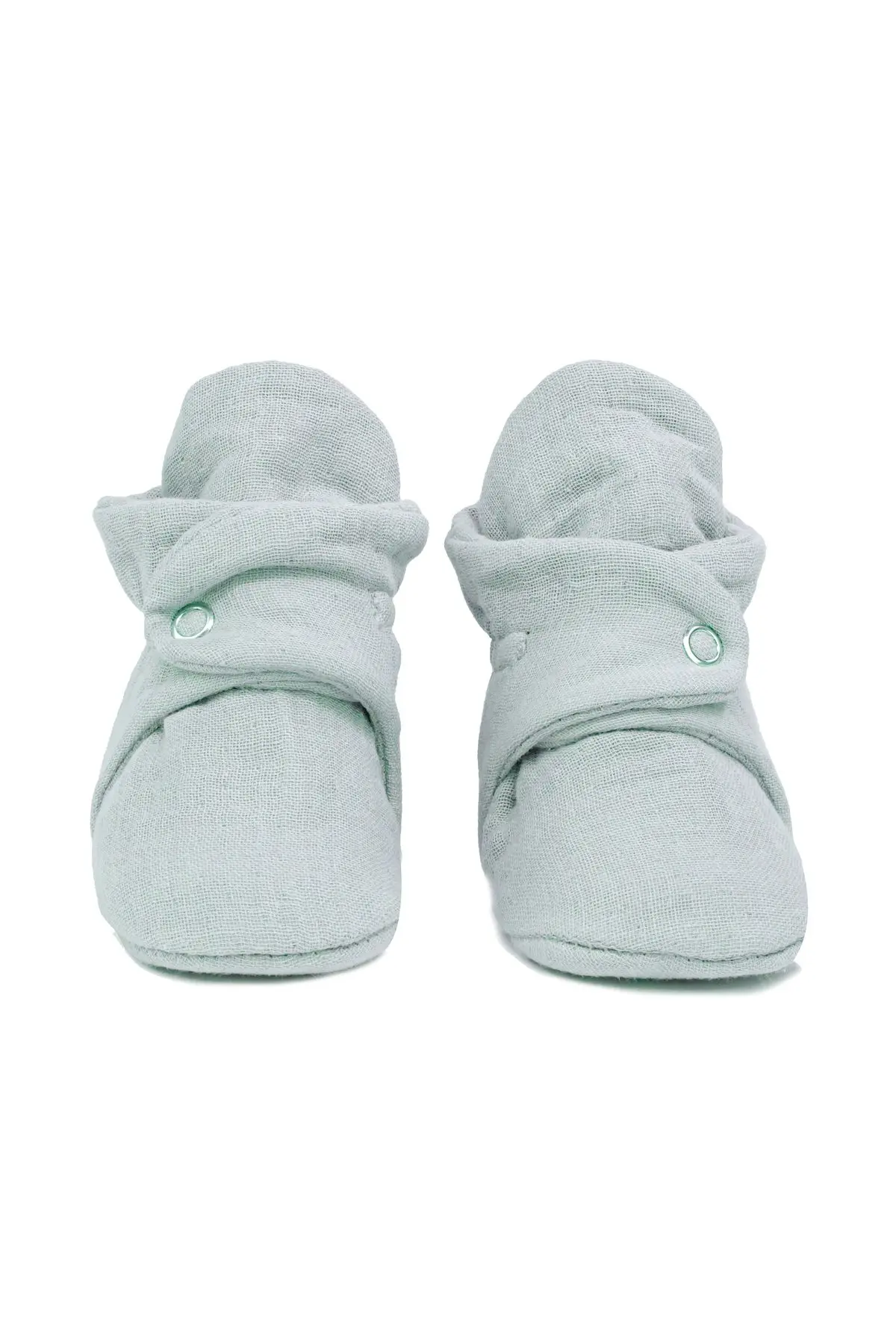 Organik Pamuk Müslin Bebek Patiği, Yenidoğan Pandufu,gri