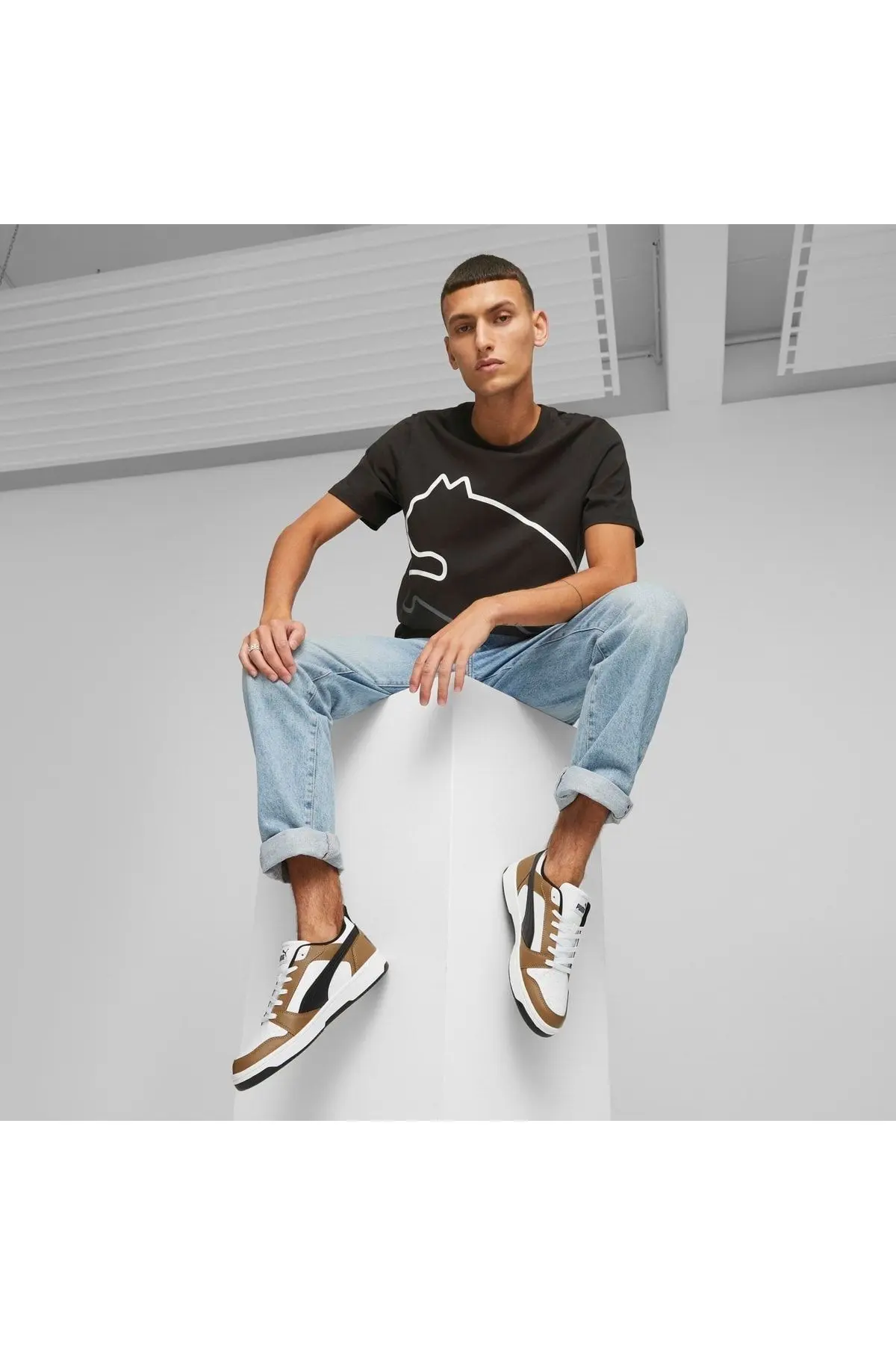 Rebound v6 Low PUMA White-PUMA Black-Cho