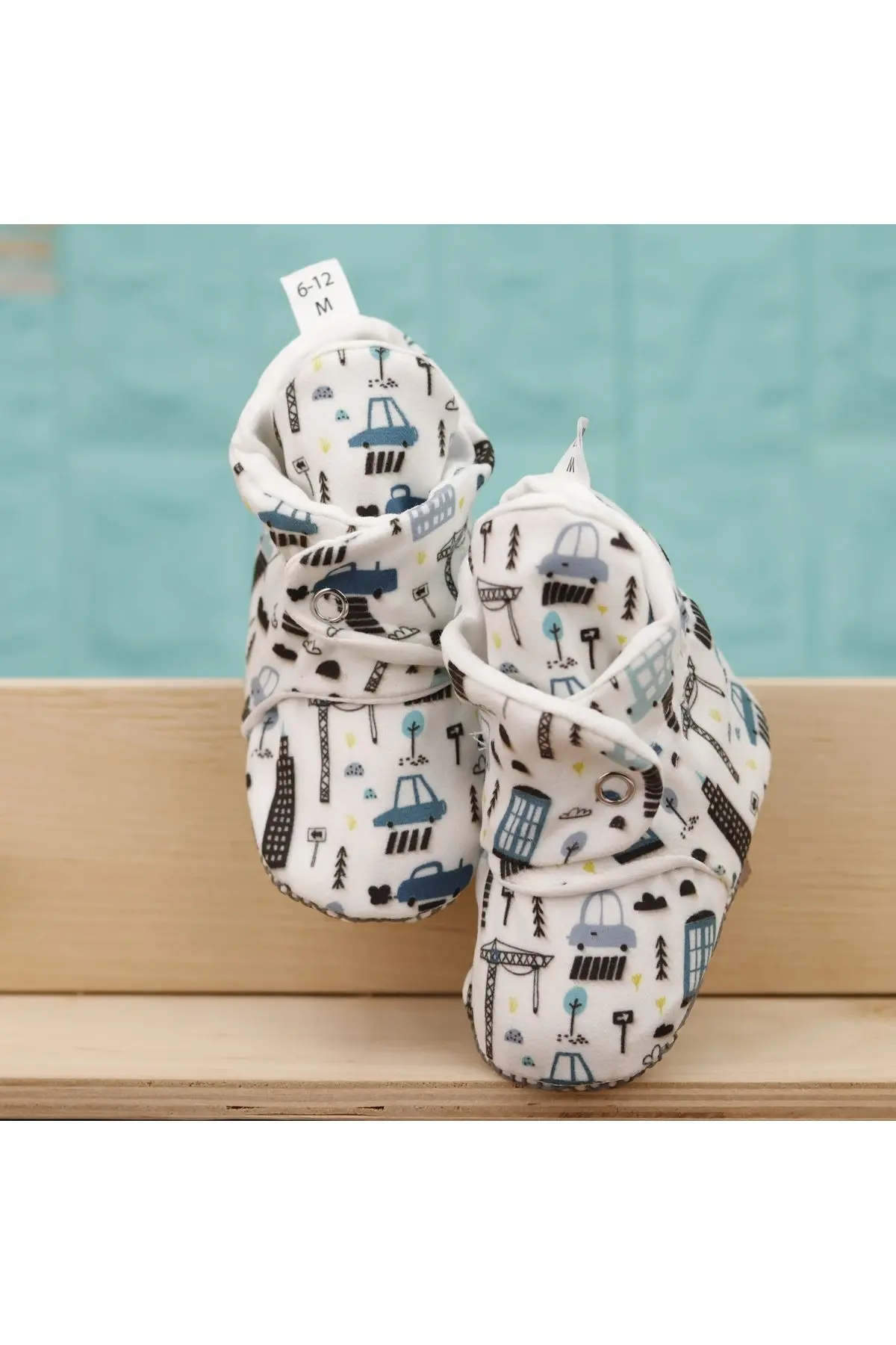 Organik Pamuk Bebek Patiği, Kaydırmaz Taban, Pamuklu Yenidoğan Pandufu Şehir Hayatı