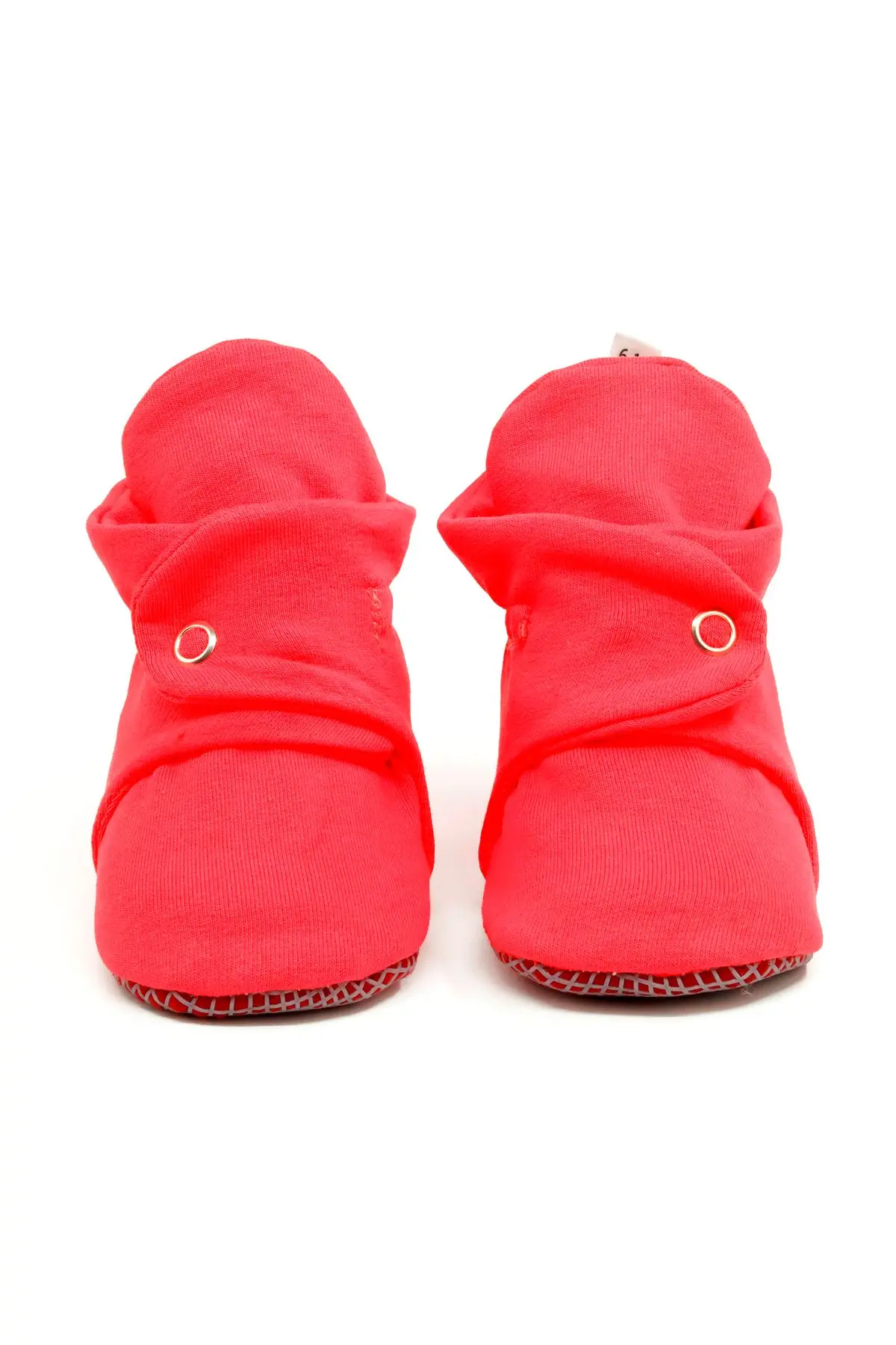 Organik Pamuk Bebek Patiği, Kaydırmaz Taban, Pamuklu Yenidoğan Pandufu Ev Kreş Ayakkabı