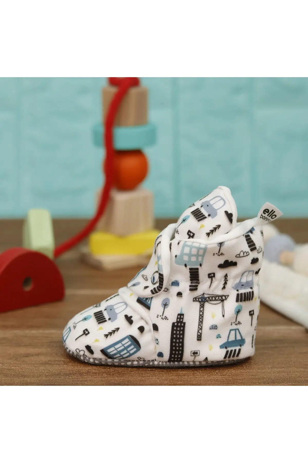 Organik Pamuk Bebek Patiği, Kaydırmaz Taban, Pamuklu Yenidoğan Pandufu Şehir Hayatı