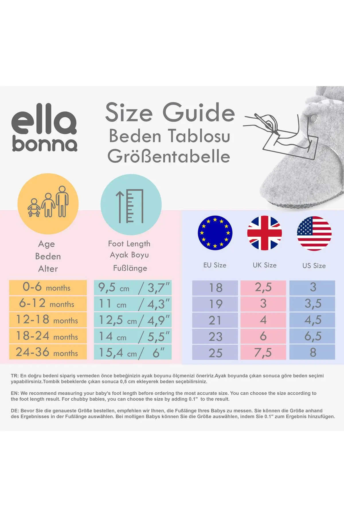 Organik Pamuk Bebek Patiği, Kaydırmaz Taban, Pamuklu Yenidoğan Pandufu Ev Kreş Ayakkabı