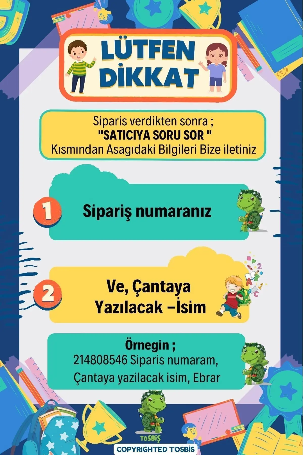 [ Istediğiniz Ismi Yazıyoruz ] Tavşan Mint 0-8 Yaş Çocuk Sırt Çantası, Anaokulu-kreş Çantası
