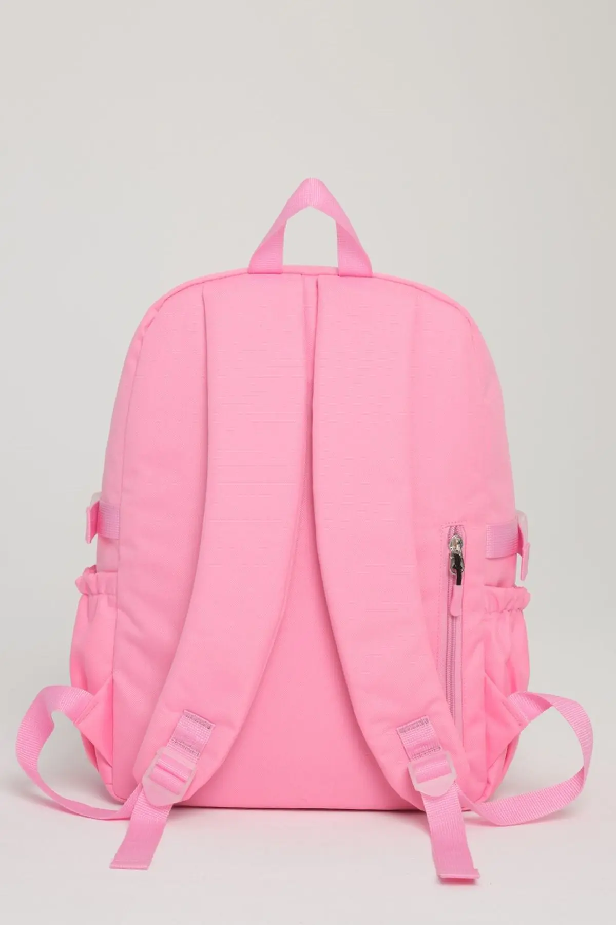 Kawaii Kore Tarzı Okul Çantası Aksesuarlı Kız Çocuk ve Erkek Çocuk Sırt Çantası AÇIK PEMBE
