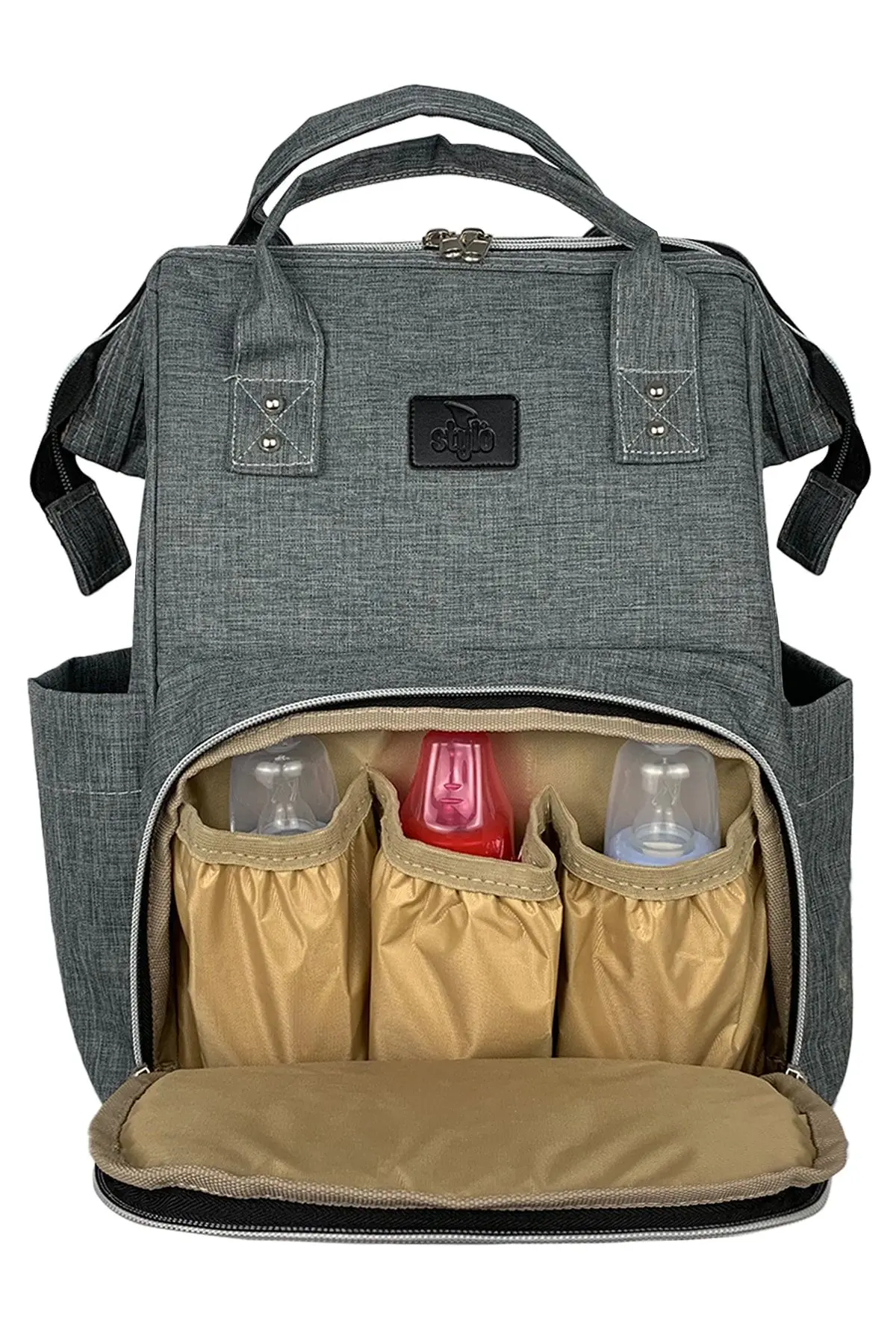 Paris Anne Bebek Çantası Gri