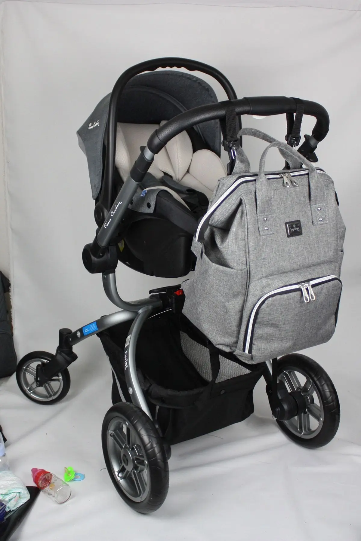 Paris Anne Bebek Çantası Gri