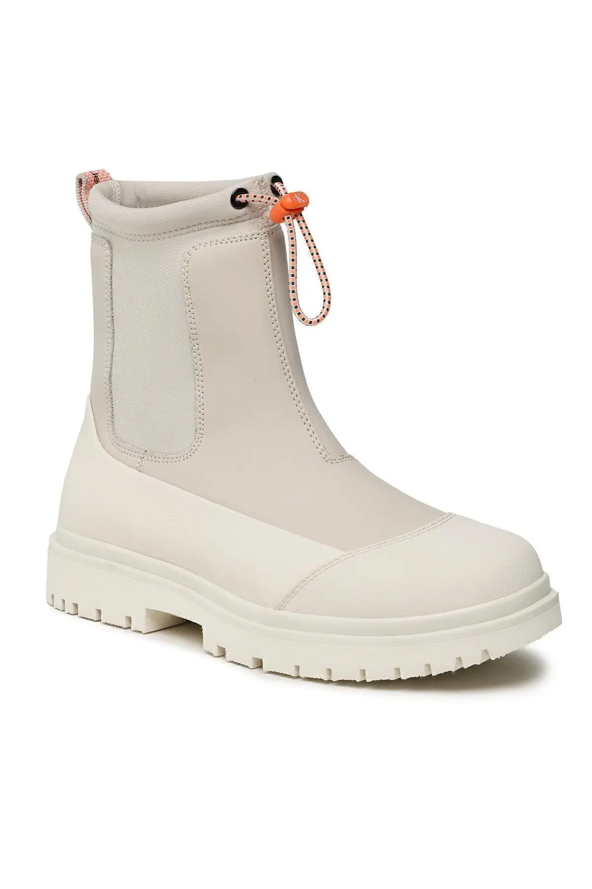 Calvin Klein Kadın Gündelik Kullanıma Uygun Şık Tasarımlı Akıllı Bağcıklı Beyaz Bot & Bootie Yw0yw01065-acf