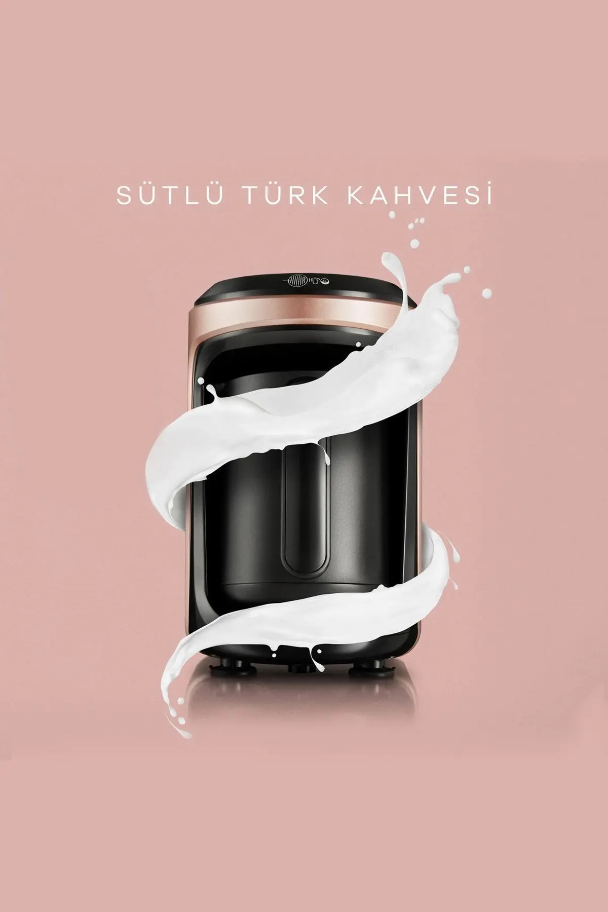 Karaca Hatır Hüps Sütlü Türk Kahve Makinesi Rosegold