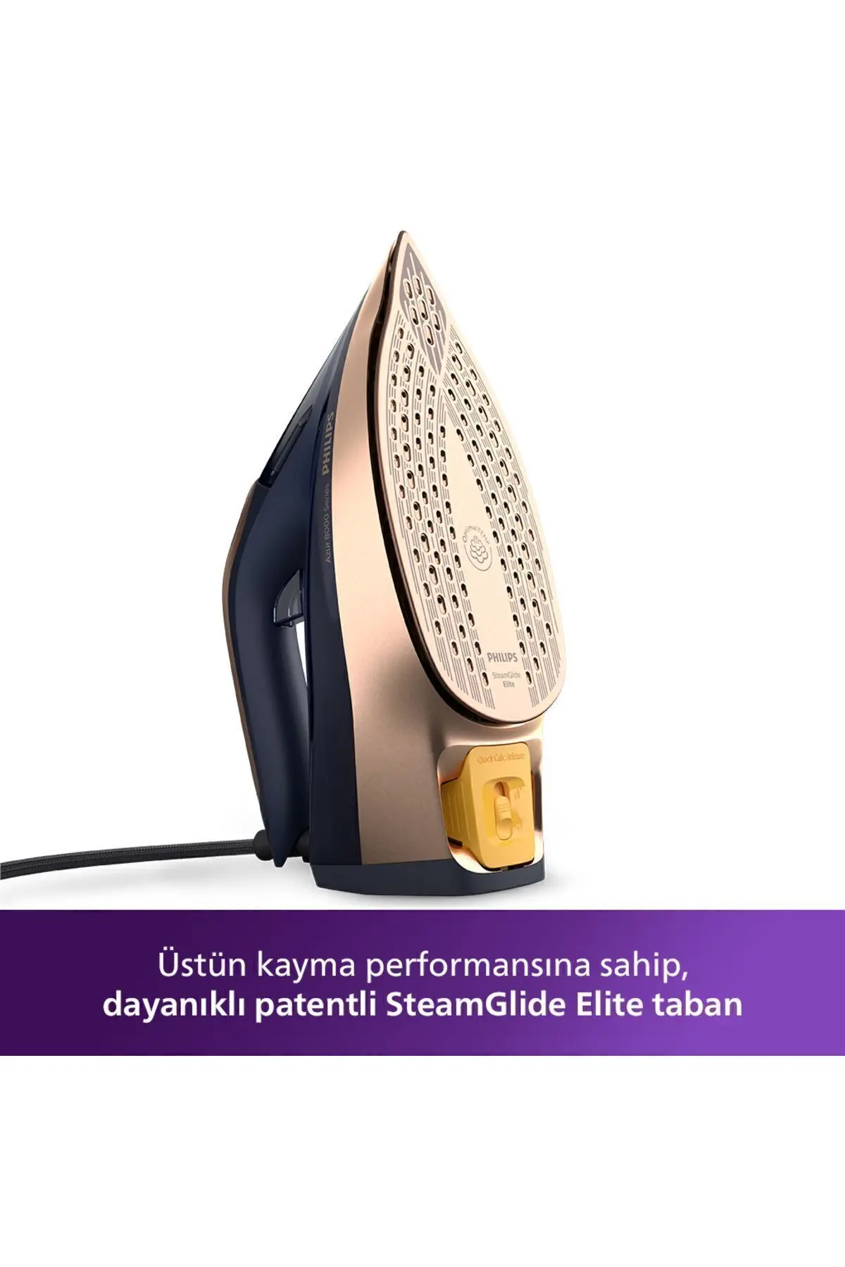 8000 Serisi Azur Buharlı Ütü 3000W, 8g/dk Sürekli Buhar, 260g Şok Buhar, DST8050