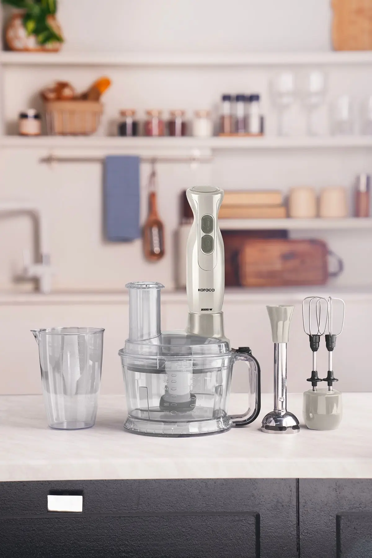 Karaca Pro Multimax 6 in 1 Çok Amaçlı Mutfak Robotu Iconic Beige