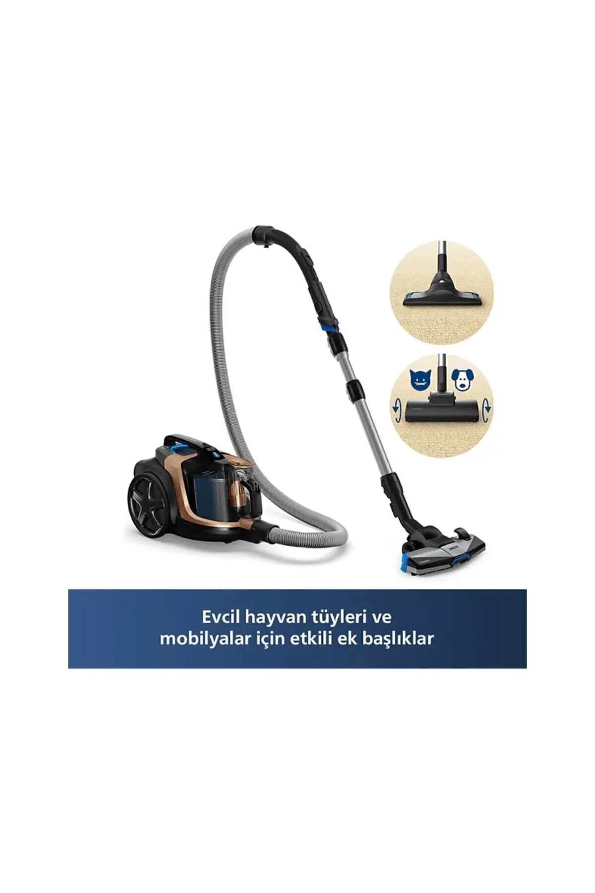 Marathon Daily Toz Torbasız Süpürge, PowerCyclone8, AllergyLock, TriActive+ Başlık, XB7151/07