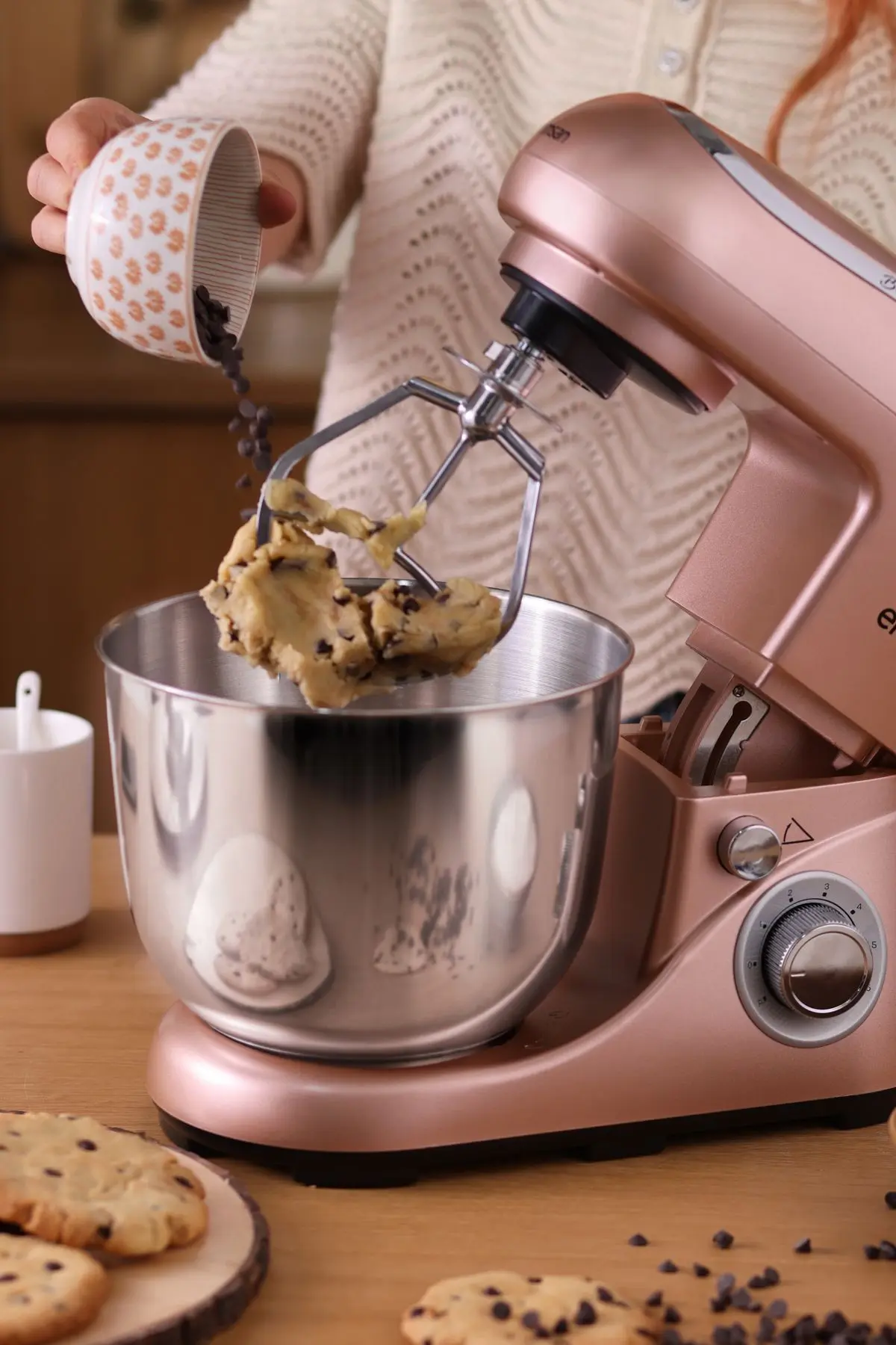 Bella Gusto Stand Mikser Altın Pembe 1300 W 5 l Mutfak Şefi