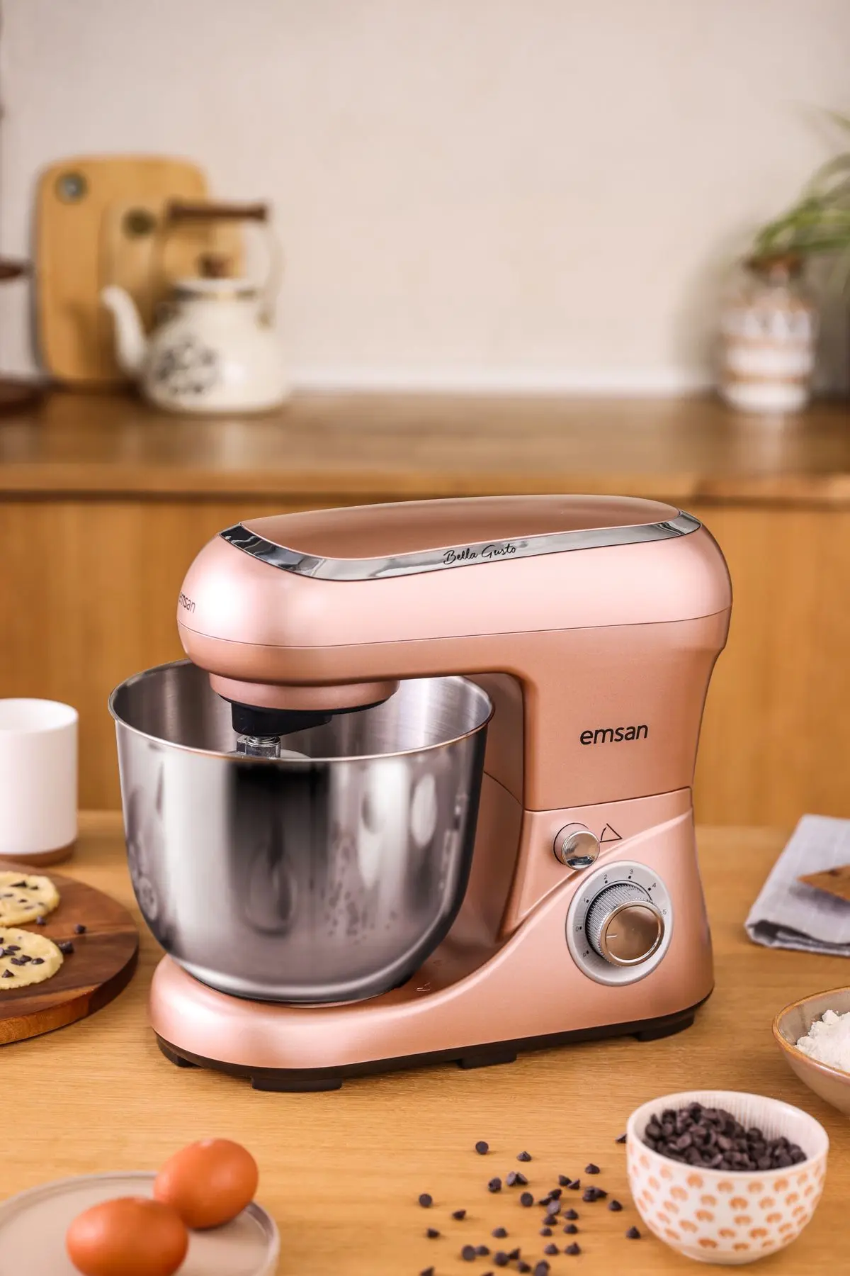 Emsan Bella Gusto Stand Mikser Altın Pembe 1300 W 5 l Mutfak Şefi