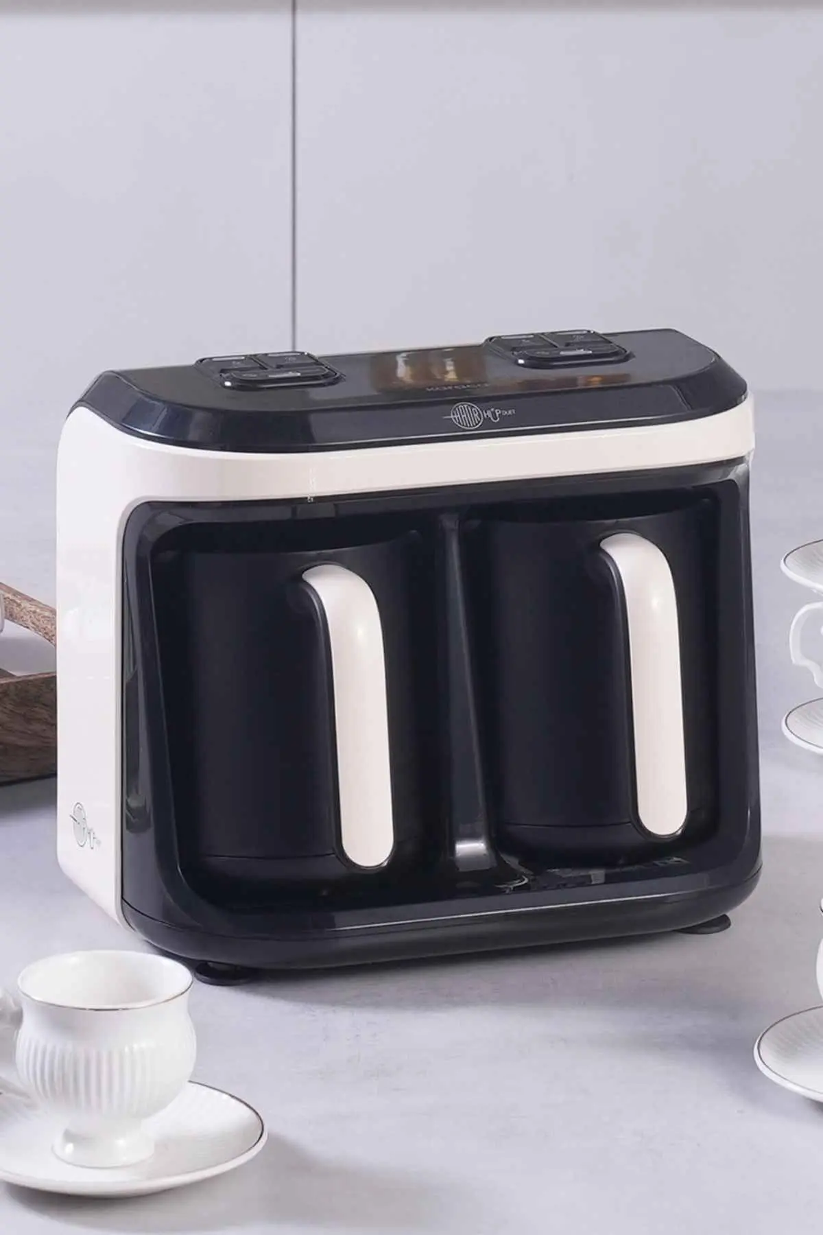 Karaca Hatır Hüp Düet Aroma Türk Kahve Makinesi Krem 10 Fincan Kapasiteli