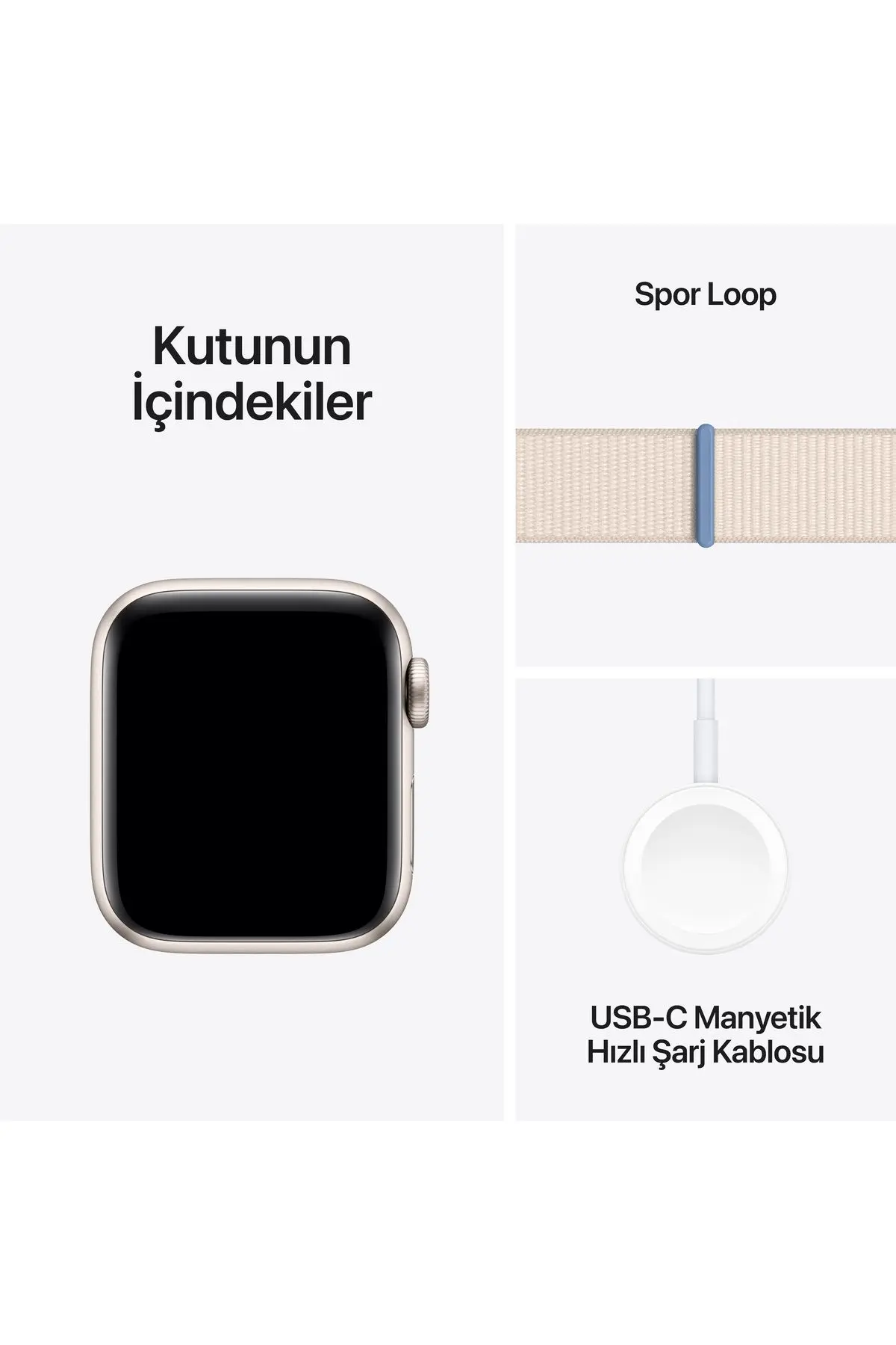 Watch SE GPS 40mm Yıldız Işığı Alüminyum Kasa ve Yıldız Işığı Spor Loop