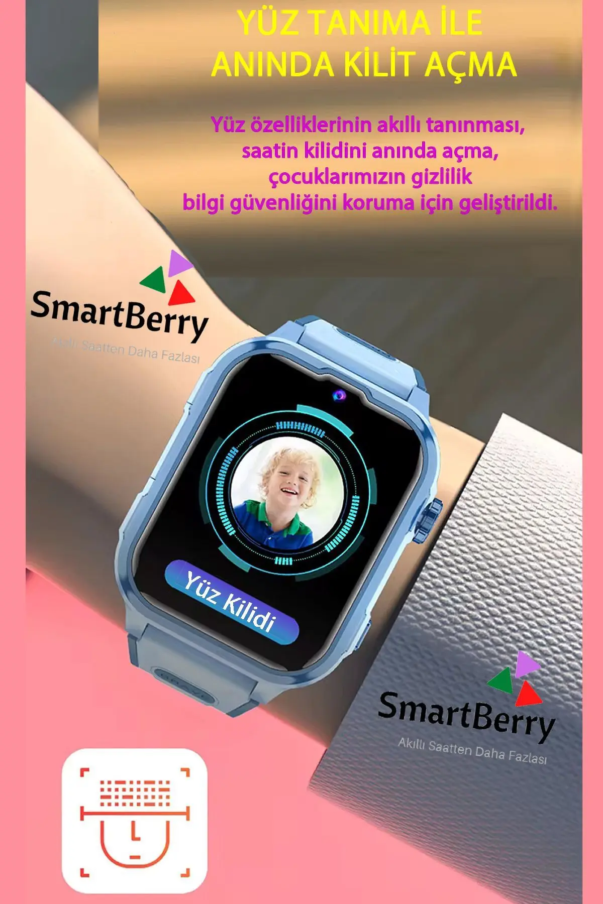 Z50 Görüntülü Görüşme Gps Wıfı Net Konum Gizli Dinleme Akıllı Çocuk Takip Saati Sim Kartlı- Yeşil