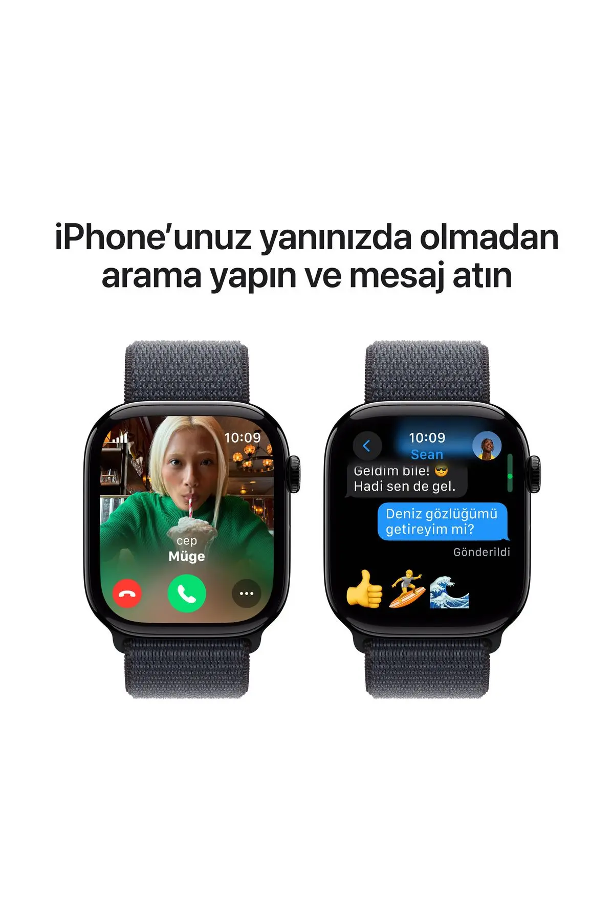 Watch Series 10 GPS 46mm Jet Siyah Alüminyum Kasa + Mürekkep Moru Spor Loop