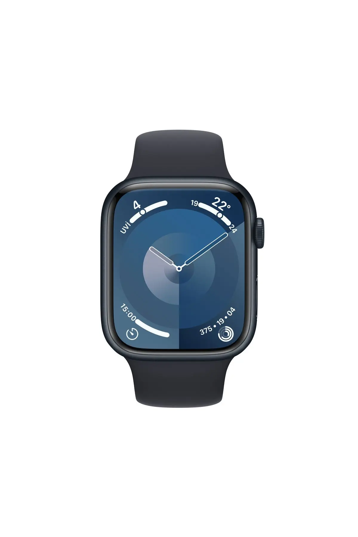 Watch Series 9 GPS 45mm Gece Yarısı Alüminyum Kasa ve Gece Yarısı Spor Kordon - S/M