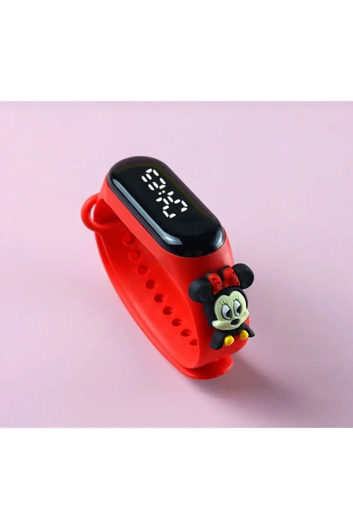 Genel Markalar Dijital Çocuk Kol Saati Miki Mıckey Mause Figür Karakterli Dokunmatik Led Ekran (ak