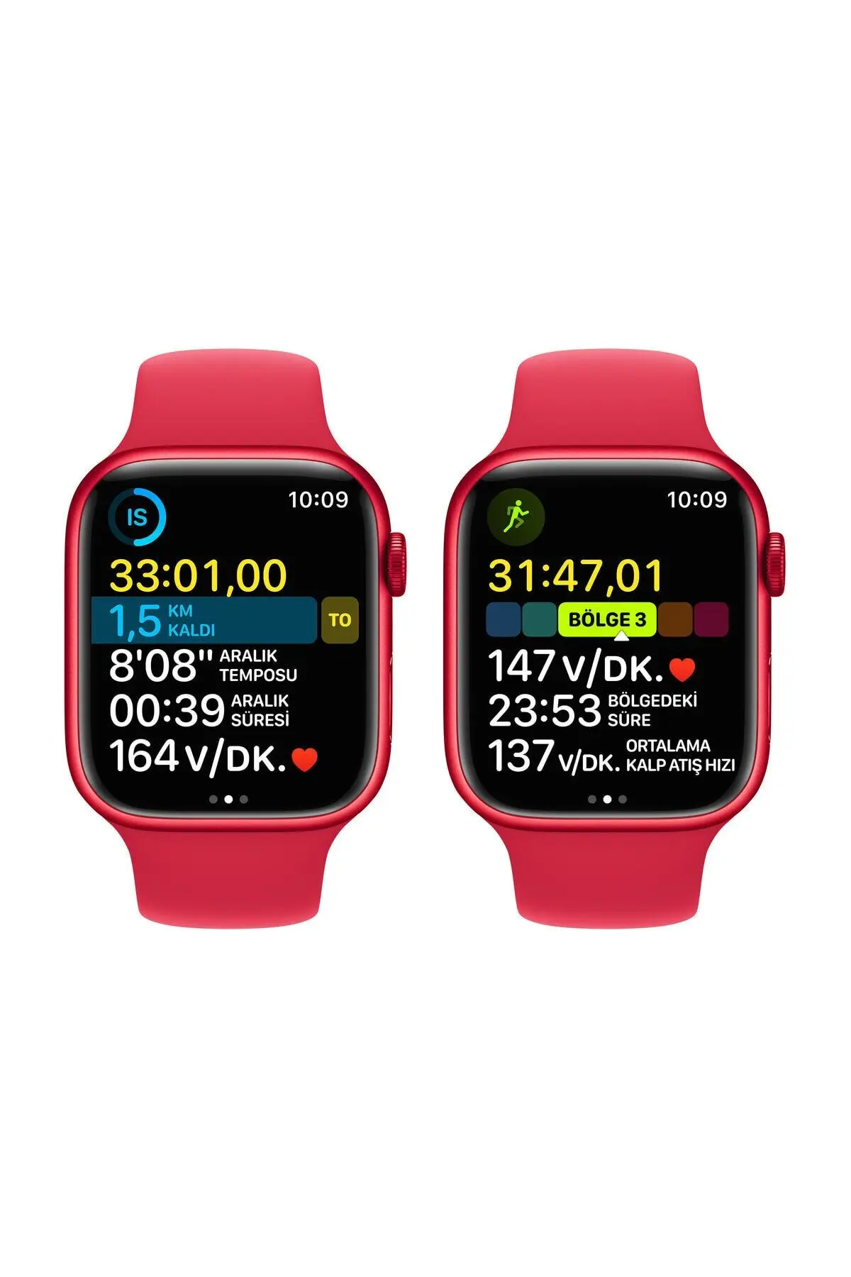 Watch Series 8 45mm GPS Kırmızı Alüminyum Kasa ve Spor Kordon - Regular (Apple Türkiye Garantili)