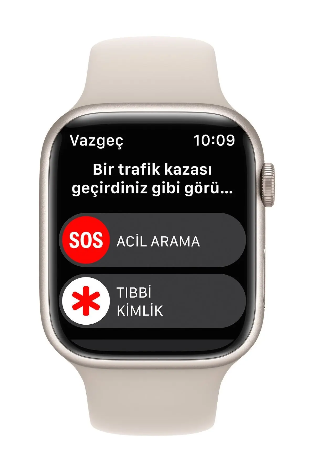 Watch Series 8 45mm GPS Yıldız Işığı Alüminyum Kasa ve Spor Kordon (Apple Türkiye Garantili)