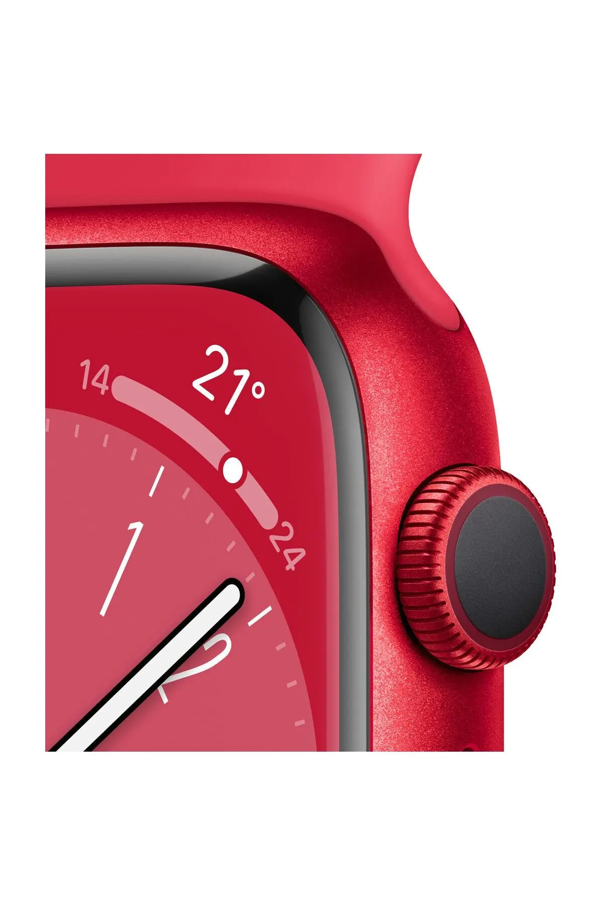 Watch Series 8 45mm GPS Kırmızı Alüminyum Kasa ve Spor Kordon - Regular (Apple Türkiye Garantili)