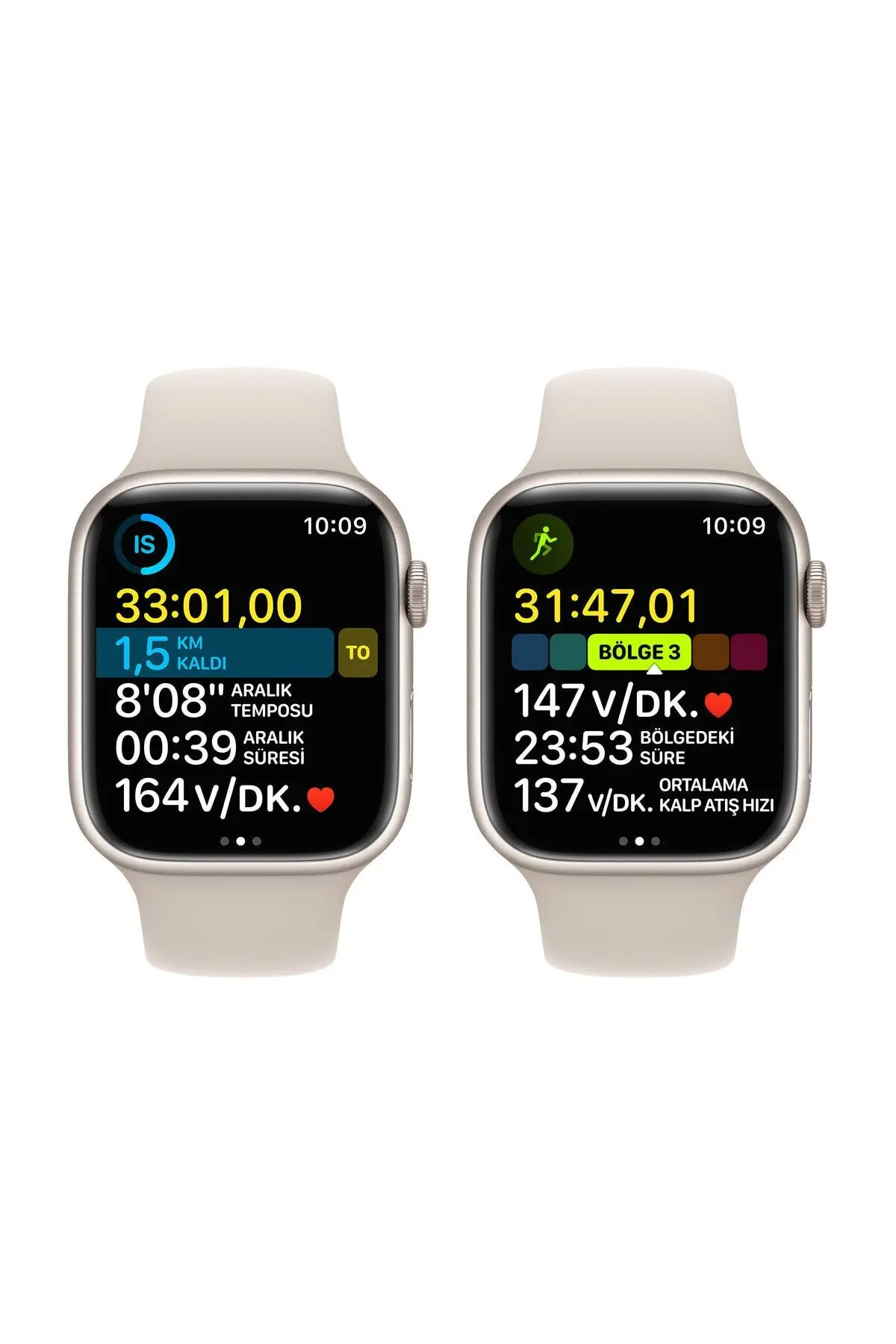 Watch Series 8 45mm GPS Yıldız Işığı Alüminyum Kasa ve Spor Kordon (Apple Türkiye Garantili)